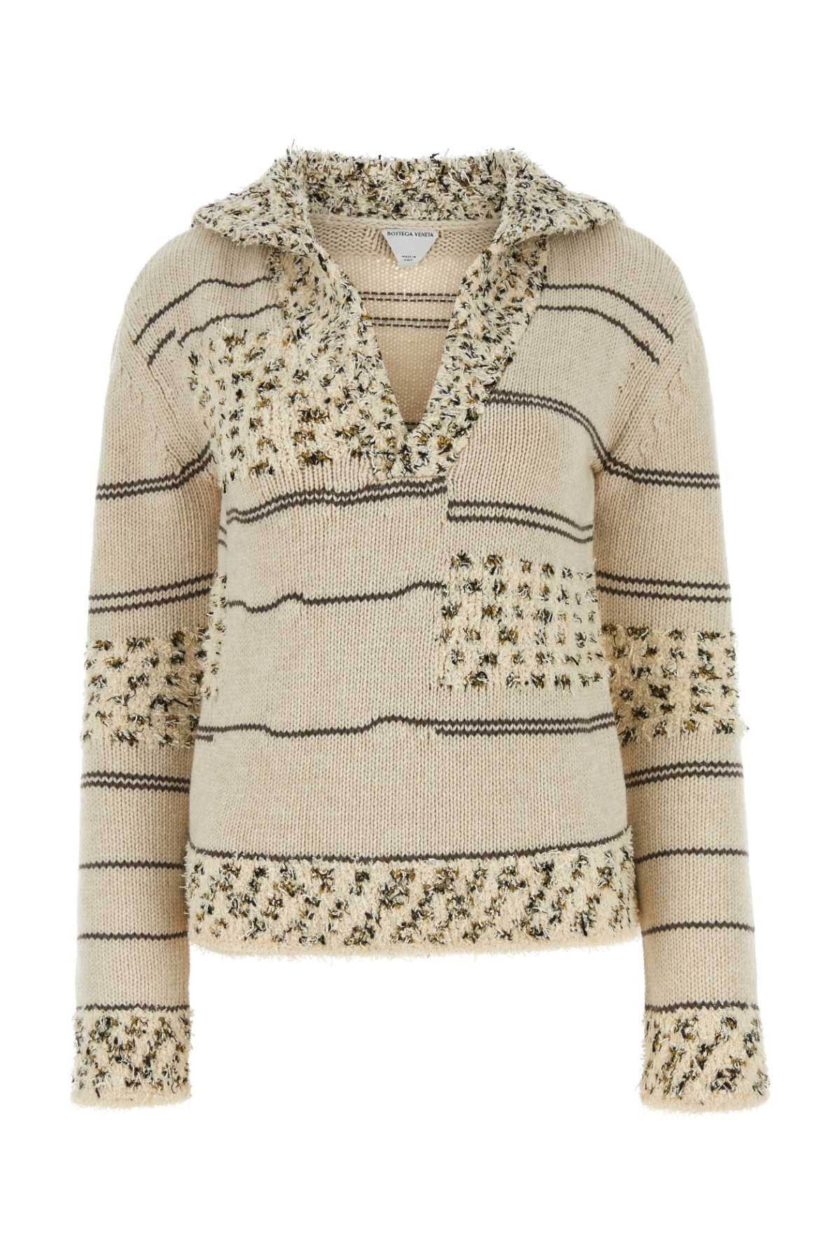 Embroidered Wool Blend Polo Shirt