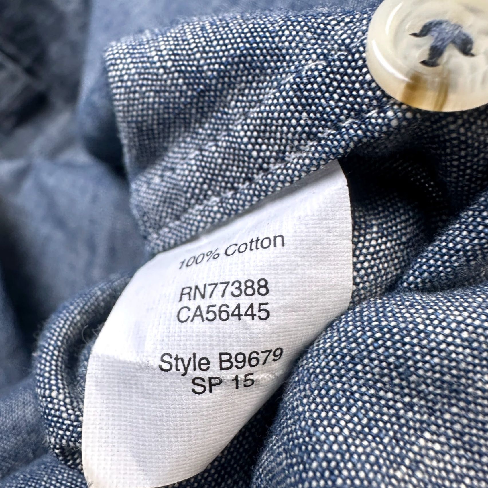 J.Crew J Crew Shirt Mens Extra Large Blue Chambray Button Up Size US XL / EU 56 / 4 - 7 Thumbnail