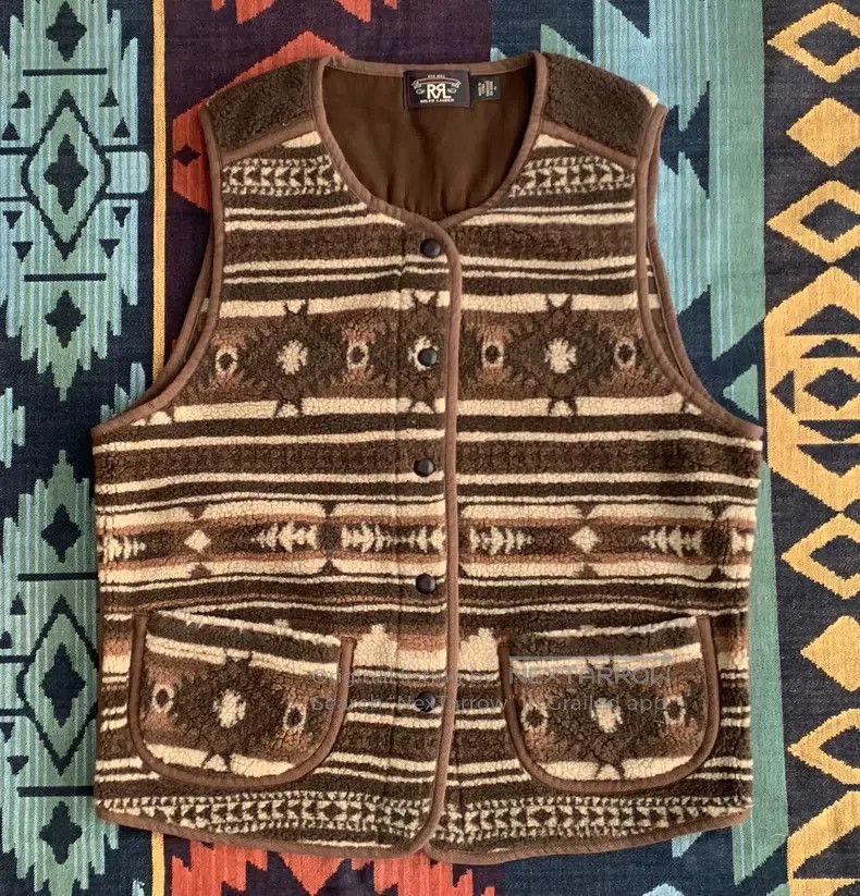 RRL Ralph Lauren RRL Ralph Lauren Jacquard fluffy vest Size US M / EU 48-50 / 2 - 1 Thumbnail