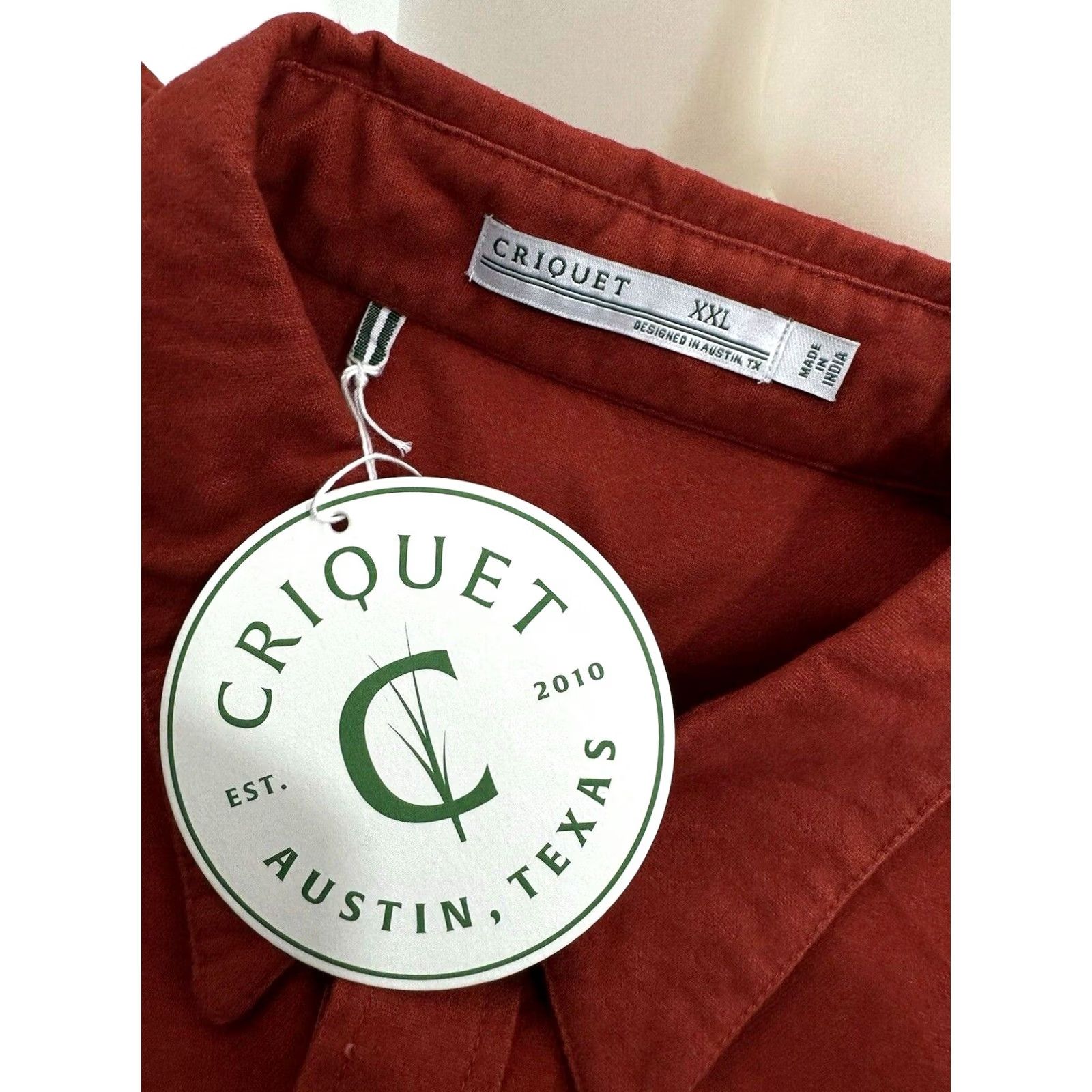 Vintage CRIQUET Shirt Mens 2XL Red Flannel Heavy Duty Chamois Work Button-Up Long Sleeve New w TAG Size US XXL / EU 58 / 5 - 4 Thumbnail