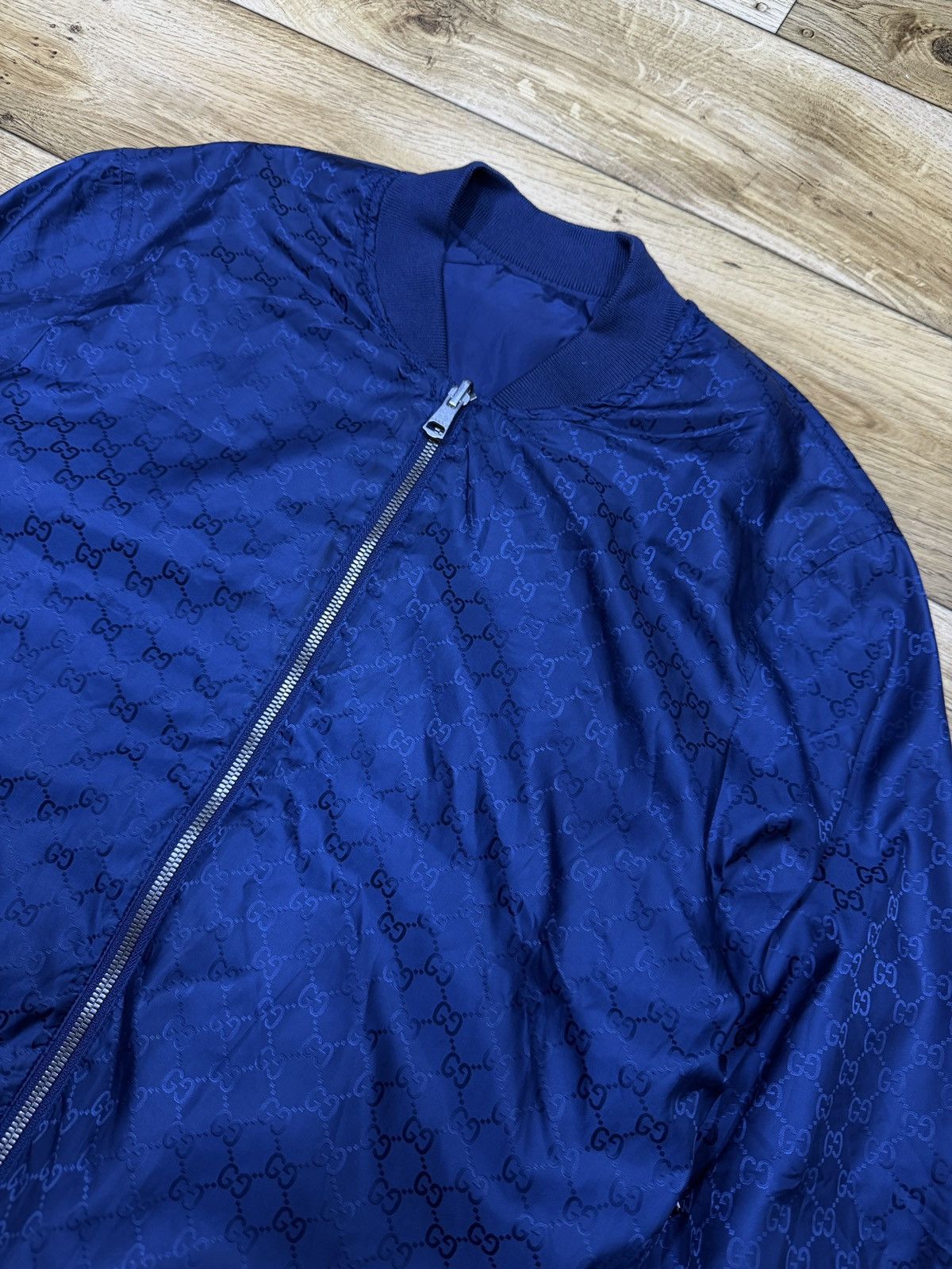 Gucci Gg nylon reversible bomper Size US M / EU 48-50 / 2 - 2 Thumbnail