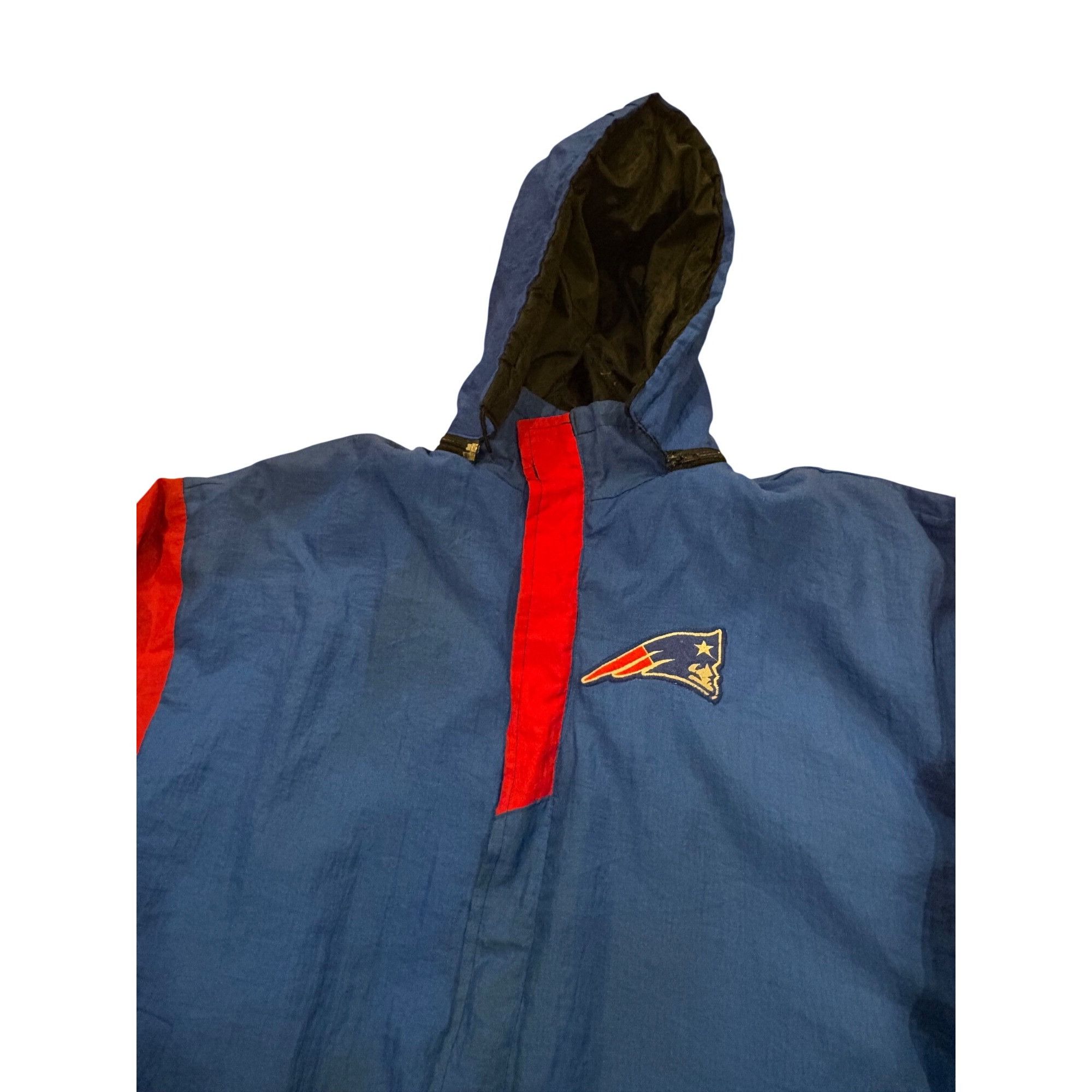 Starter Vintage 90s Starter New England Patriots NFL Hooded Puffer J Size US XL / EU 56 / 4 - 5 Thumbnail