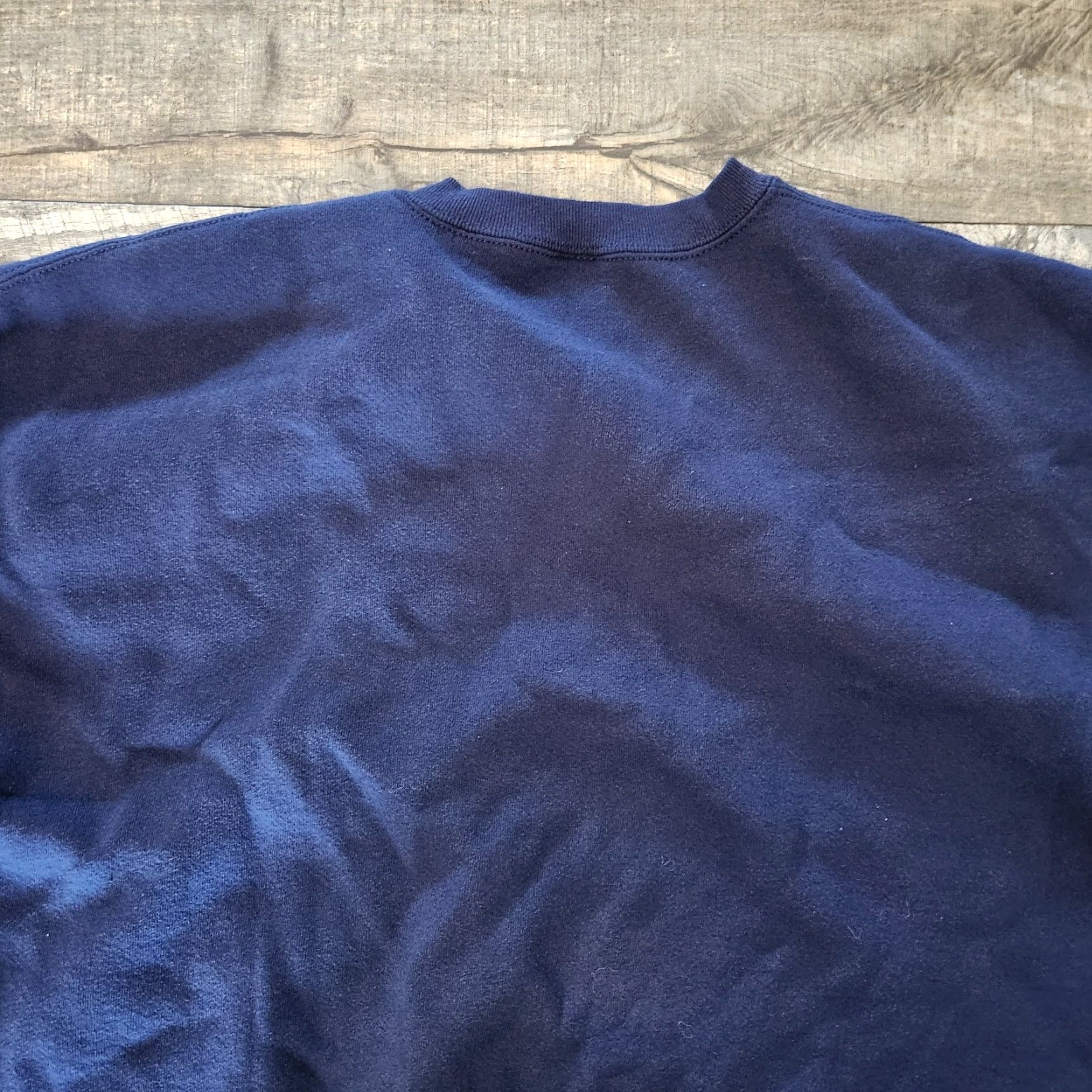 Jerzees VINTAGE Jerzees Sweatshirt Mens 2XL Navy Crewneck Pullover Made In USA Sweatshirt Regular Long Sleeve Crew Neck Cotton Sweatshirt All Seasons 90s Mens Size US XXL / EU 58 / 5 - 7 Thumbnail