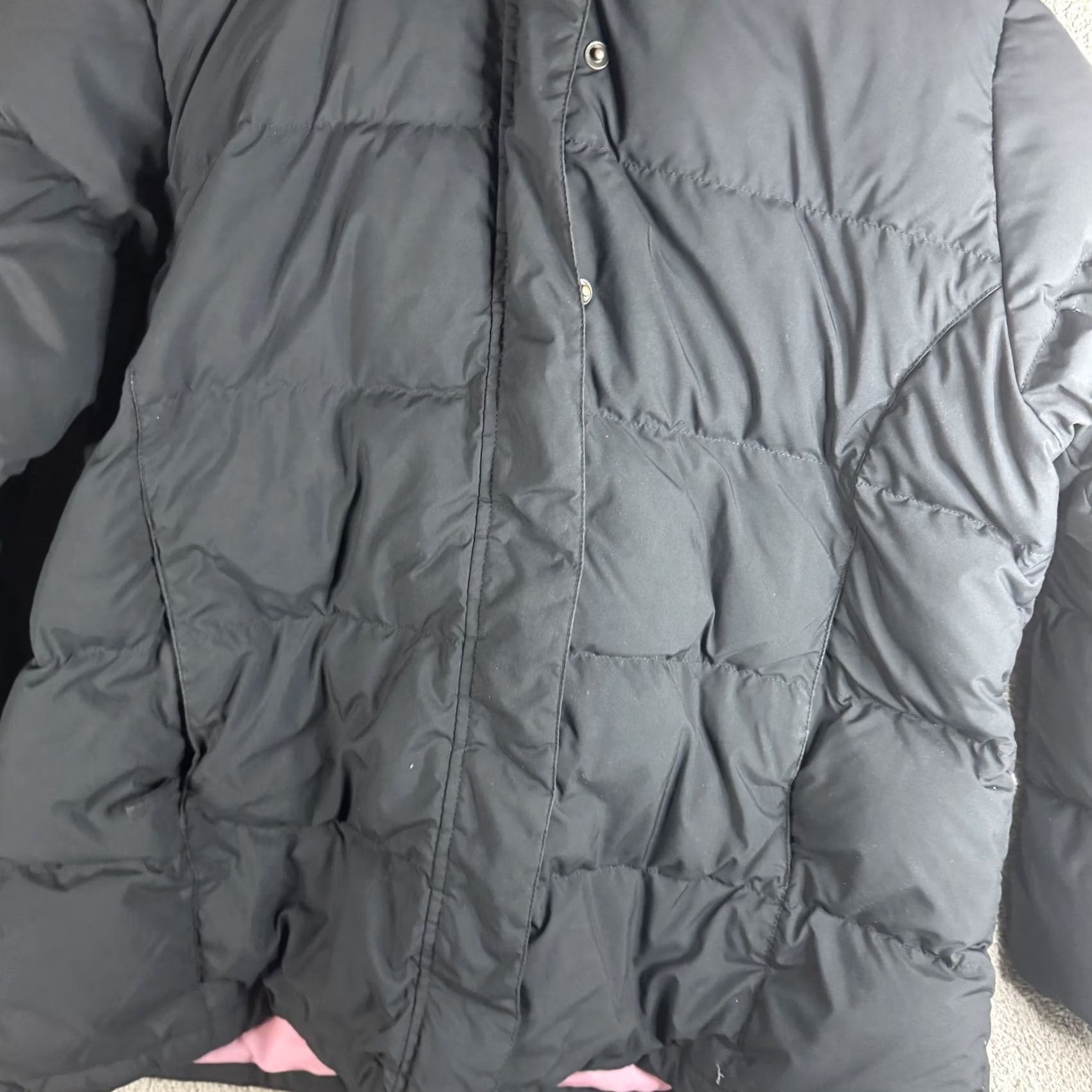Vintage L.L.Bean Jacket Womens XL Black Down Puffer Hooded Faux Fur Trim Winter Size XL / US 12-14 / IT 48-50 - 4 Thumbnail