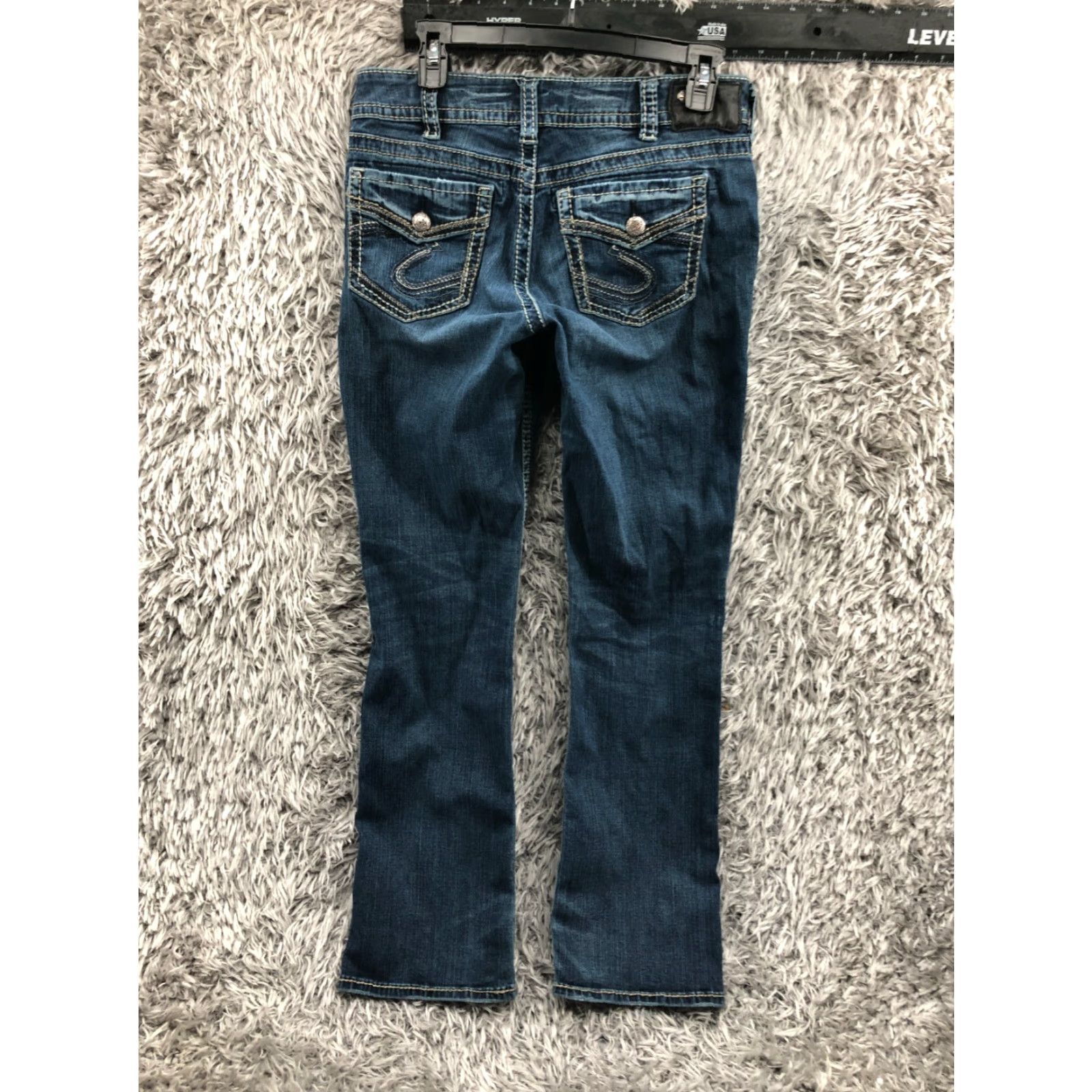 Silver Jeans Co. Silver Jeans Suki Boot Jeans 30 Womens Medium Blue Wash Regular Fit 5-Pocket Denim Bootcut Size 30" / US 8 / IT 44 - 5 Thumbnail