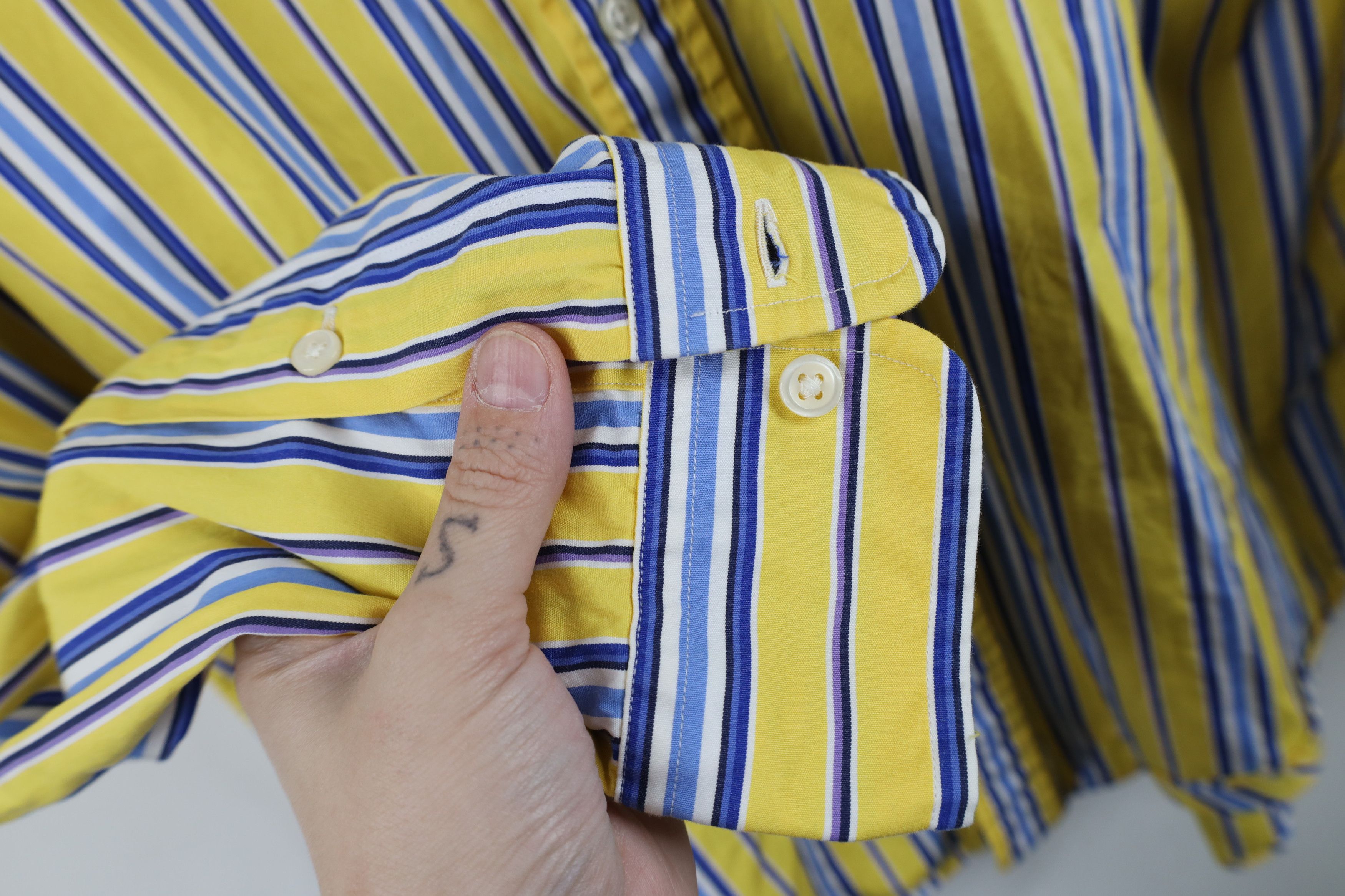 Polo Ralph Lauren Vintage 90s Ralph Lauren Block Collared Button Down Shirt Size US L / EU 52-54 / 3 - 5 Thumbnail