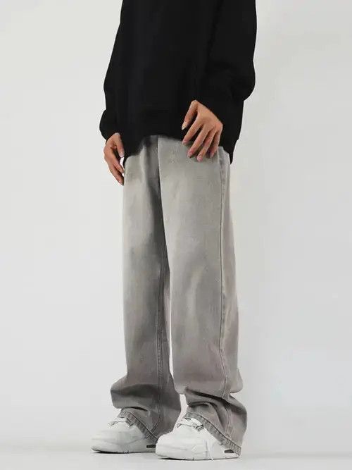 Jean Retro high street smoke gray baggy jeans Size US 34 / EU 50 - 8 Thumbnail