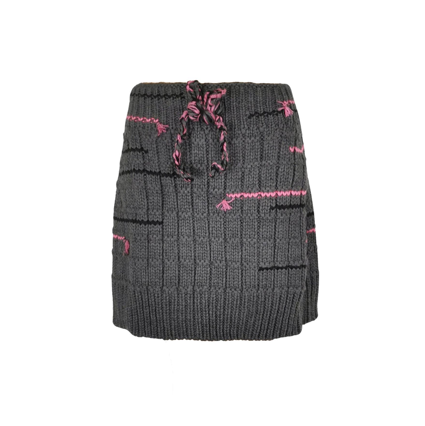 Prada Prada Colorful Woven Wool Skirt Size 42 - dmc Size 42" / US 20 - 1 Thumbnail