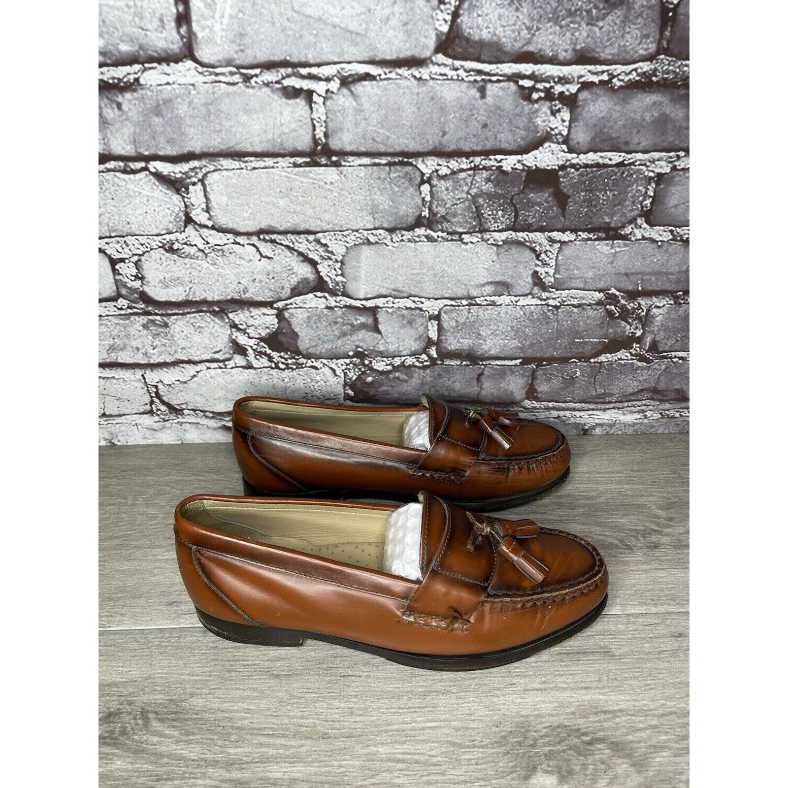 G.H. Bass & Co. G.H. Bass & Co. Brown Leather Slip On Penny Loafers Dress Sh Size US 7.5 / EU 40-41 - 20 Thumbnail