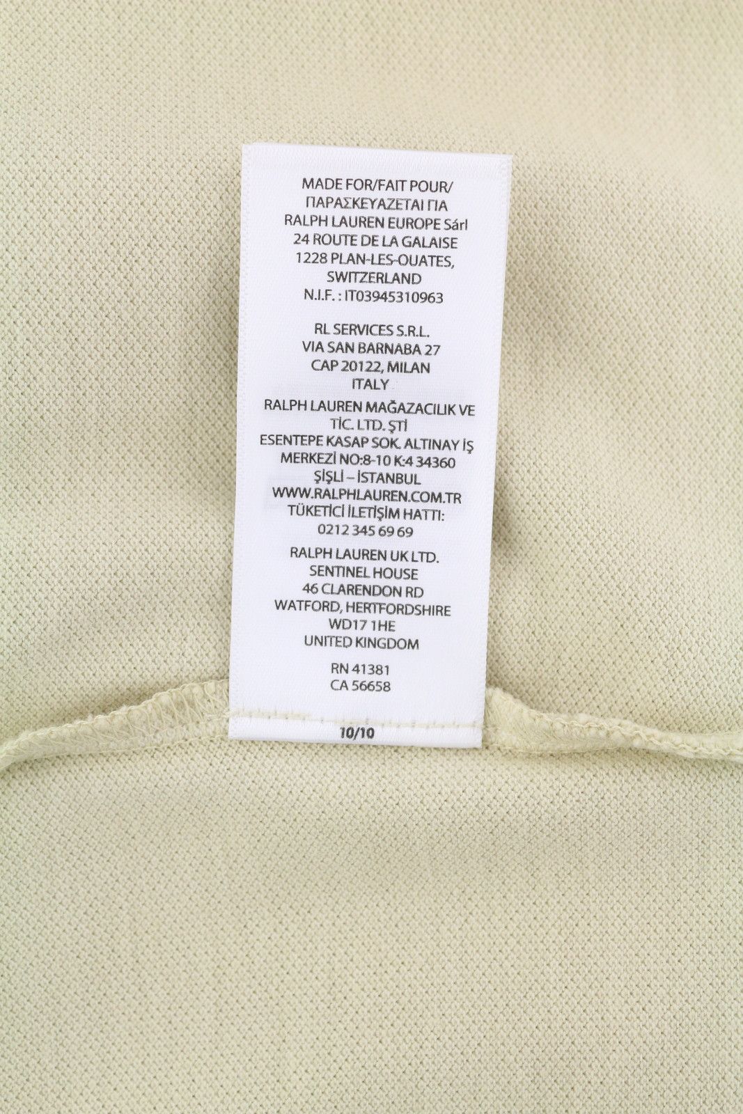Polo Ralph Lauren CLASSIC FIT XL Beige Short Sleeve Polo T-Shirt 84526 Size US XL / EU 56 / 4 - 10 Thumbnail