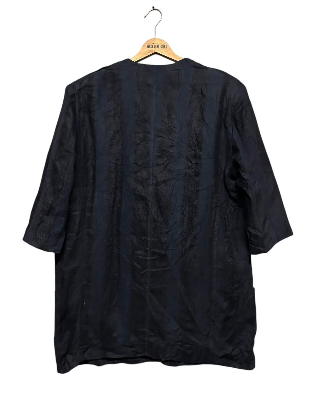 Y's for Men Vtg💥80’s Y’s Yohji Yamamoto Border Indigo Wool Blend Jacket Size US M / EU 48-50 / 2 - 3 Thumbnail