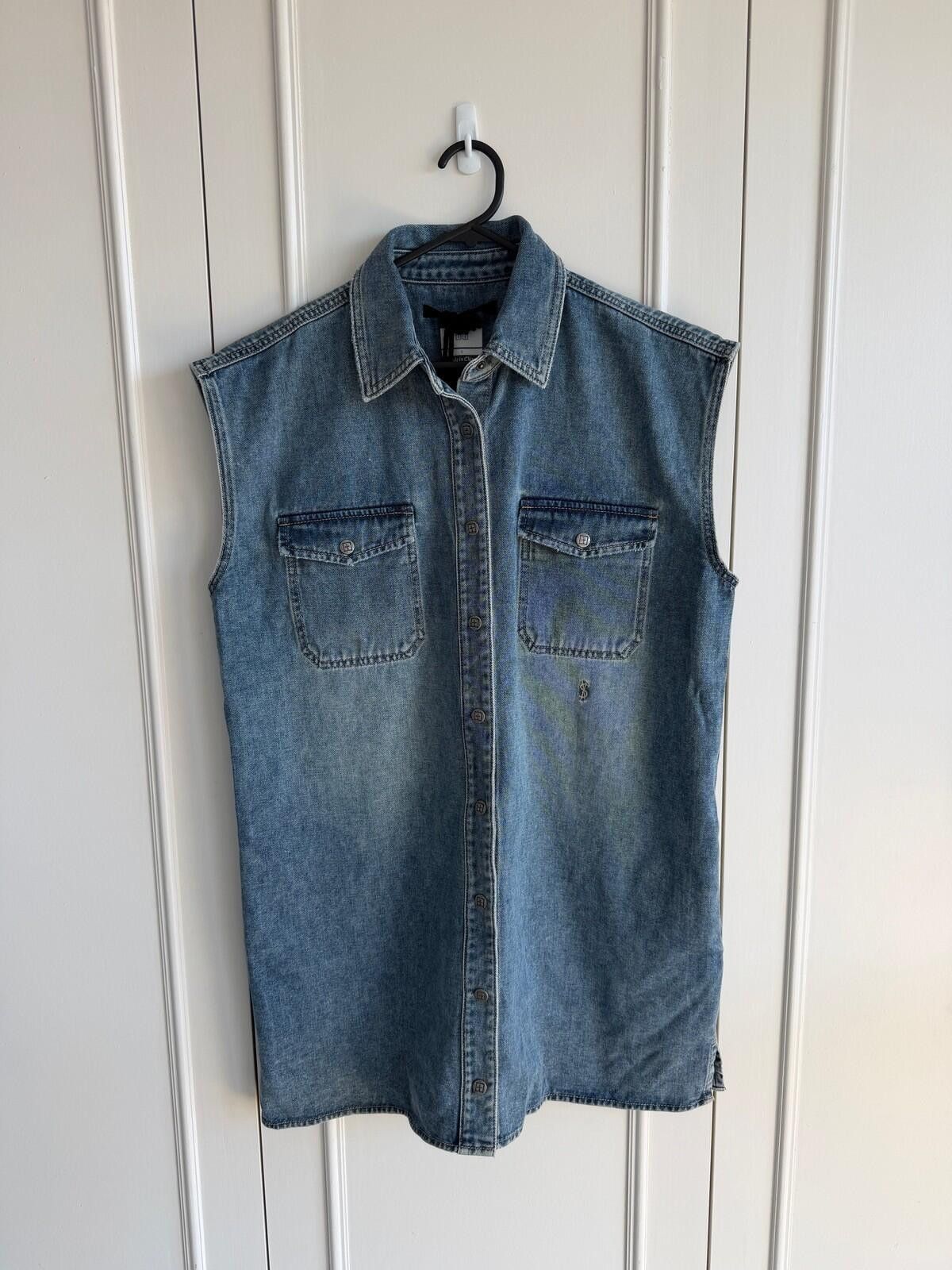 Ksubi new Ksubi womens sleeveless denim shirt dress blue small s 1 Size S / US 4 / IT 40 - 1 Thumbnail