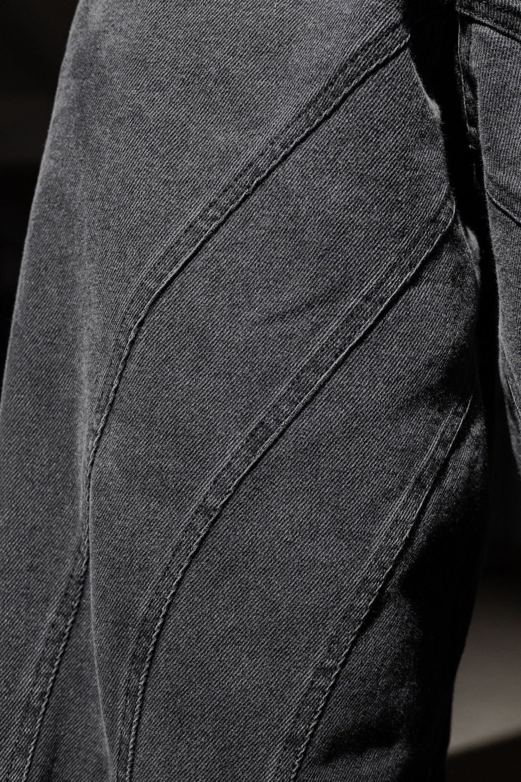 Designer × Vintage Washed Grey Denim Pants by DEMODES Size US 34 / EU 50 - 5 Thumbnail