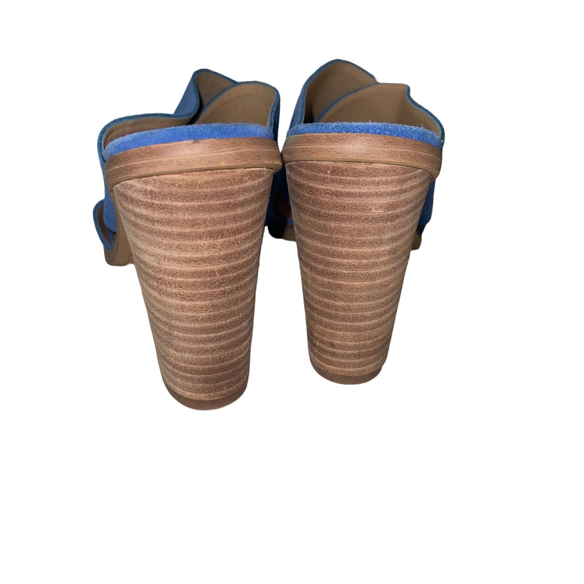 Other Marc Fisher Ltd Womens Mules Size 9.5 Blue Suede Size US 9.5 / IT 39.5 - 4 Thumbnail