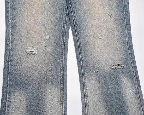 VIBE Men's street style washed dirty ripped jeans Size US 32 / EU 48 - 5 Thumbnail