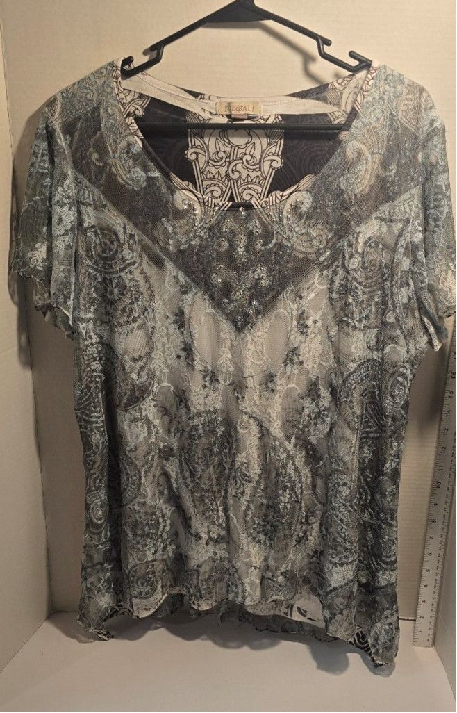 The Unbranded Brand Women's Roz & Ali XL Blouse Size XL / US 12-14 / IT 48-50 - 1 Thumbnail