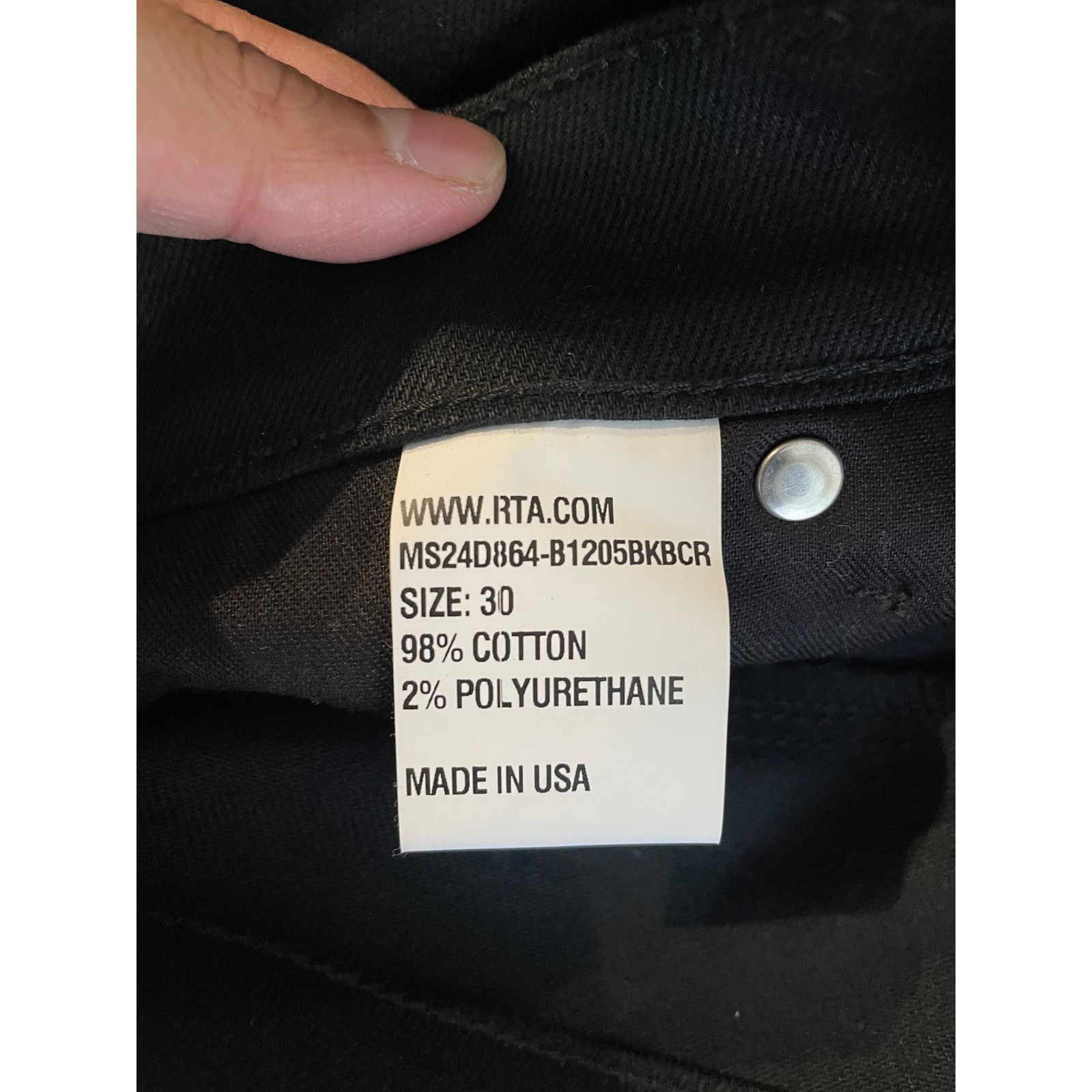 Rta RTA Black & Blue Jeans Size US 30 / EU 46 - 4 Thumbnail