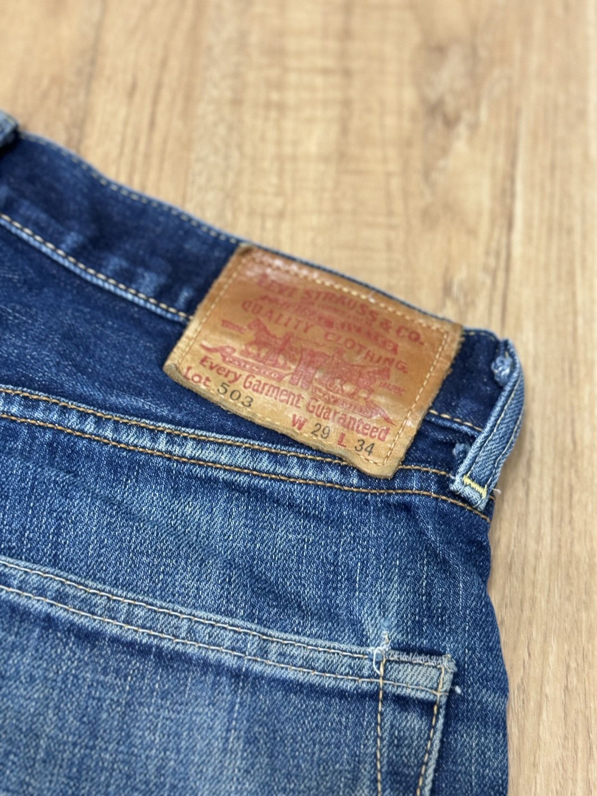 Levi's × Levi's Vintage Clothing VINTAGE LEVIS 503 SELVEDGE JEANS Size US 30 / EU 46 - 6 Thumbnail
