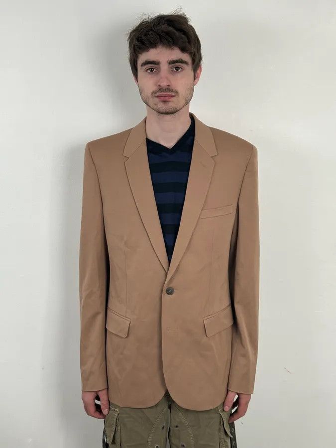 Maison Margiela Maison Margiela H&M Beige Contemporary Blazer Jacket Size 44R - 2 Thumbnail