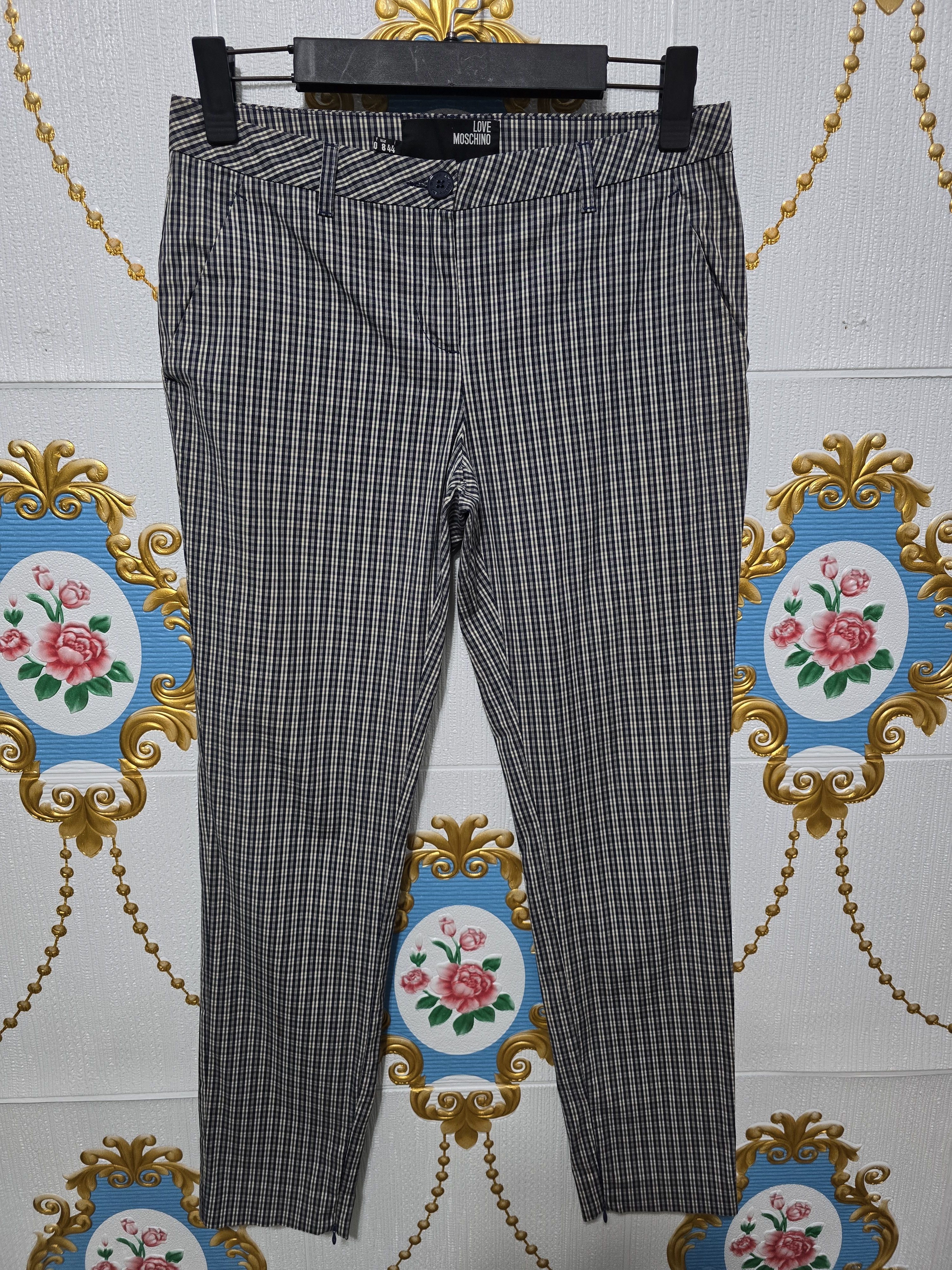 Love Moschino Love Moschino VINTAGE ,black and white checkered slim-leg Size 30" / US 8 / IT 44 - 1 Thumbnail