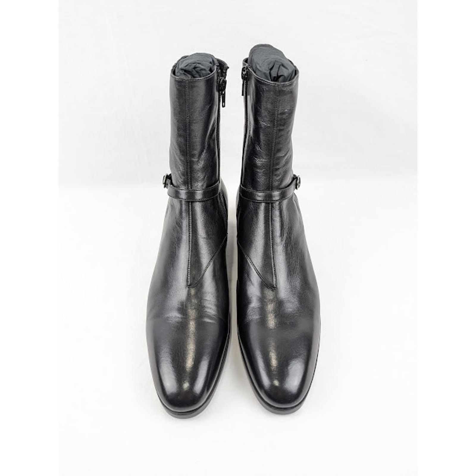 Saint Laurent Paris o1rshd1 Vlad 45 Zipped Boots in Black Size US 11.5 / EU 44-45 - 14 Thumbnail