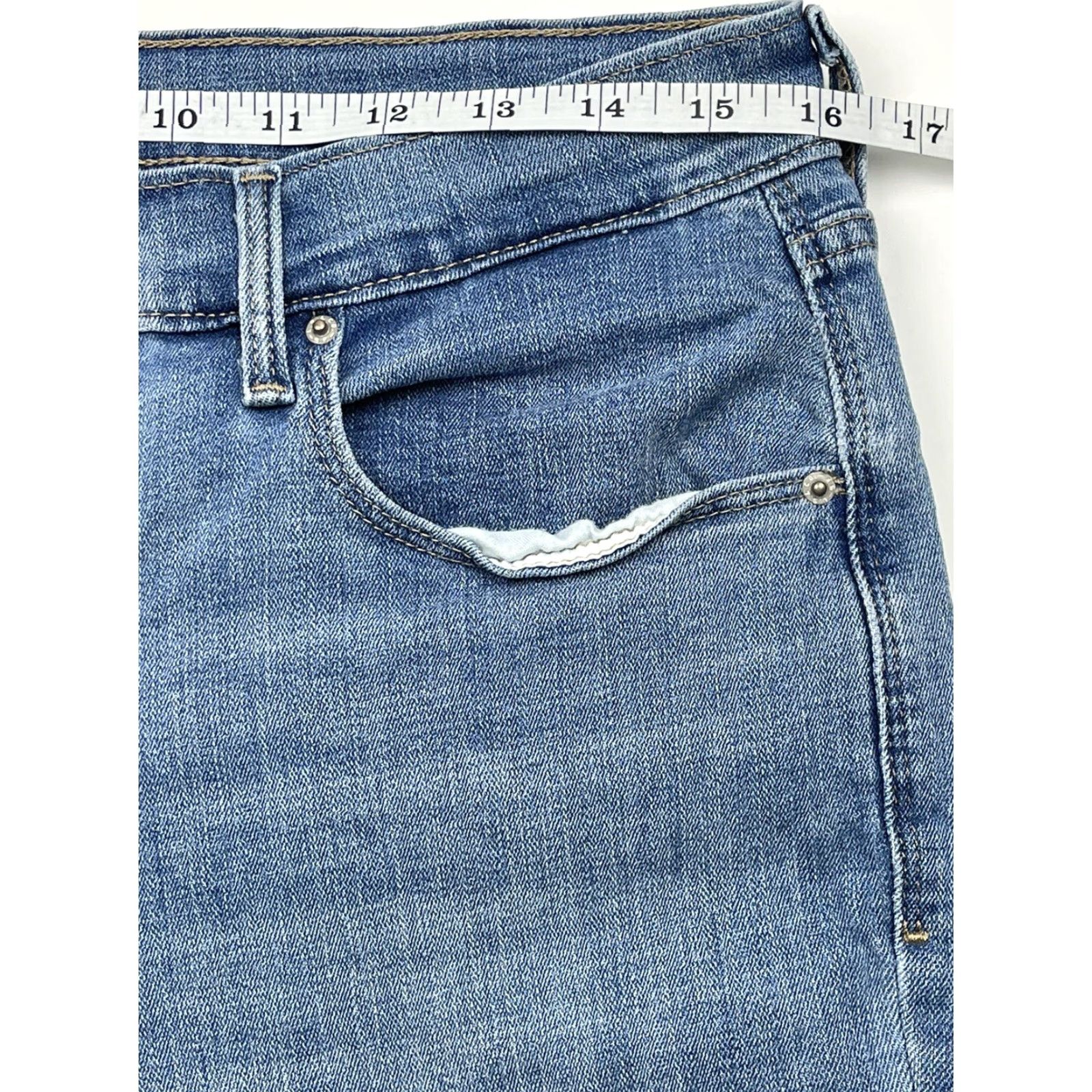 Levi's Levi's 505 Women's Straight Leg Jeans 10 30x30 Blue Light Wash Stretch Denim Size 32" / US 10 / IT 46 - 6 Thumbnail