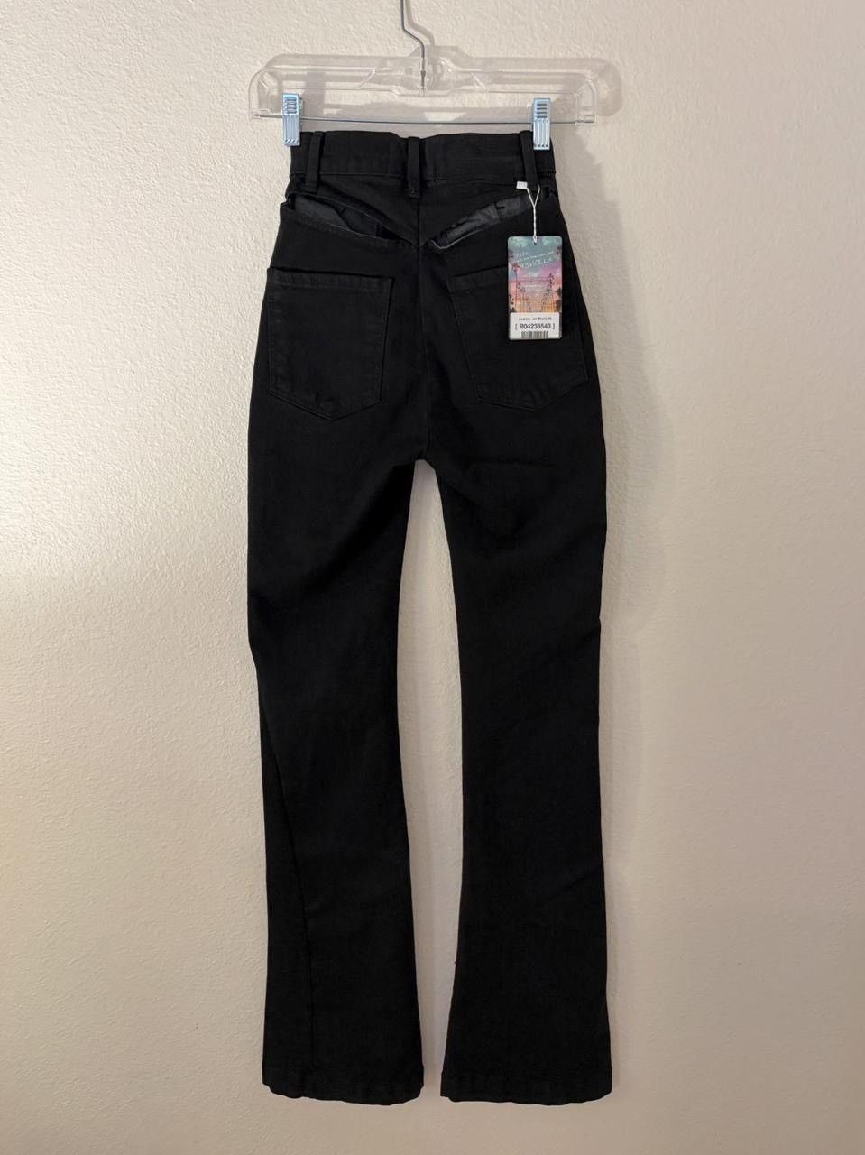 Denim & Co. revice denim avalon jet black flare jeans 25W Size 25" / US 0 / IT 36 - 2 Thumbnail