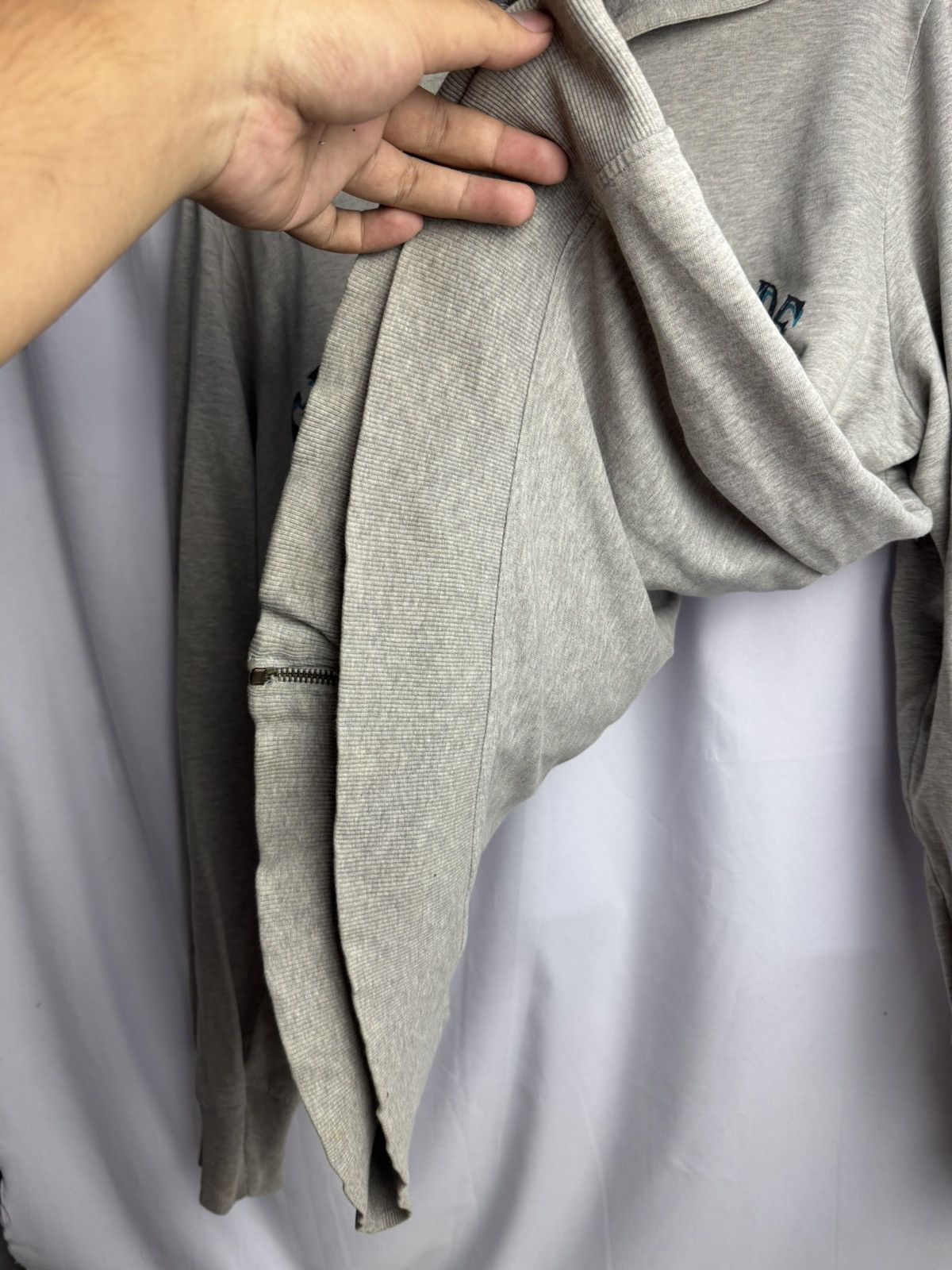 If Six Was Nine × Japanese Brand × Le Grande Bleu (L.G.B.) Japanese Trashed Hoodie Doch Poem Size US XL / EU 56 / 4 - 5 Thumbnail