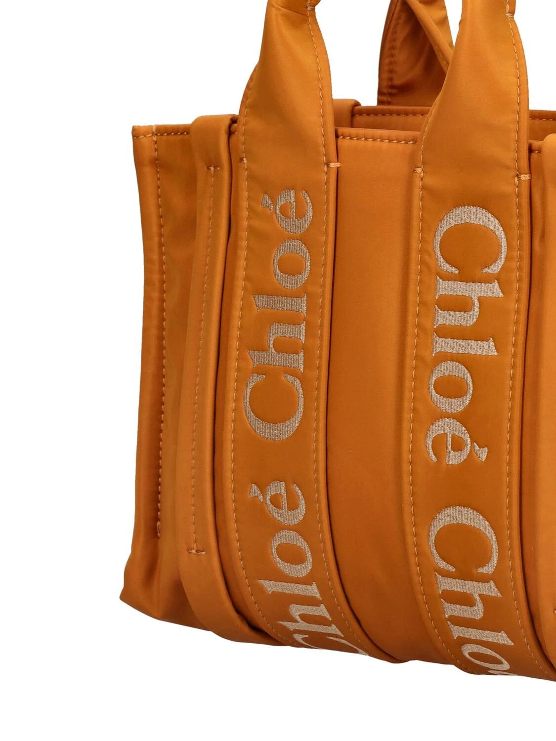 Chloe oc11z0525 Size: OS / Mini Woody Nylon Top Handle Bag Yellow Size ONE SIZE - 3 Thumbnail