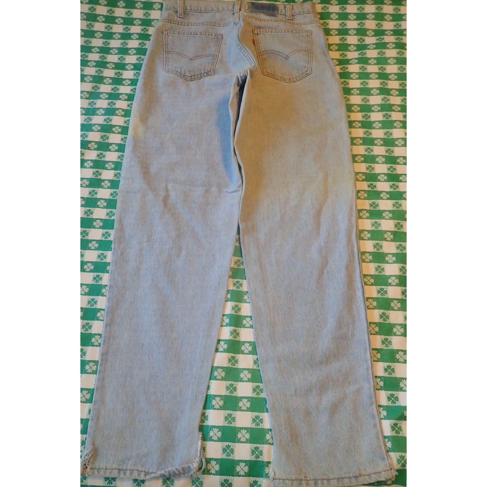 Levi's Vintage 90s Levi's Orange Tab Distressed Jeans Men’s Blue Denim 34x33 Mid Rise Relaxed Fit 500 Series USA Size US 34 / EU 50 - 3 Thumbnail