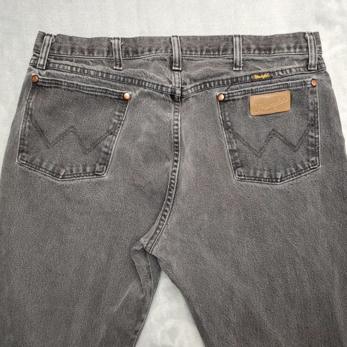 Wrangler Wrangler Jeans Mens 38x30 Black Heavyweight Denim 1013MWZ Western Cowboy Rodeo Size US 38 / EU 54 - 5 Thumbnail