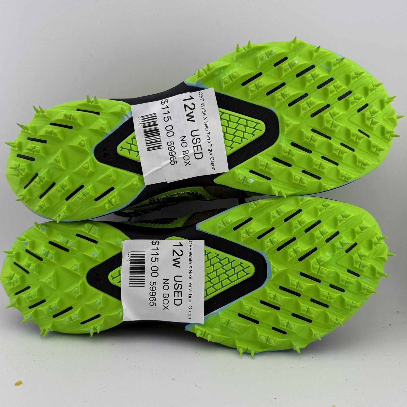 Nike Off-White x Nike Terra Tiger Green 12W Used Size US 12 / IT 42 - 6 Thumbnail