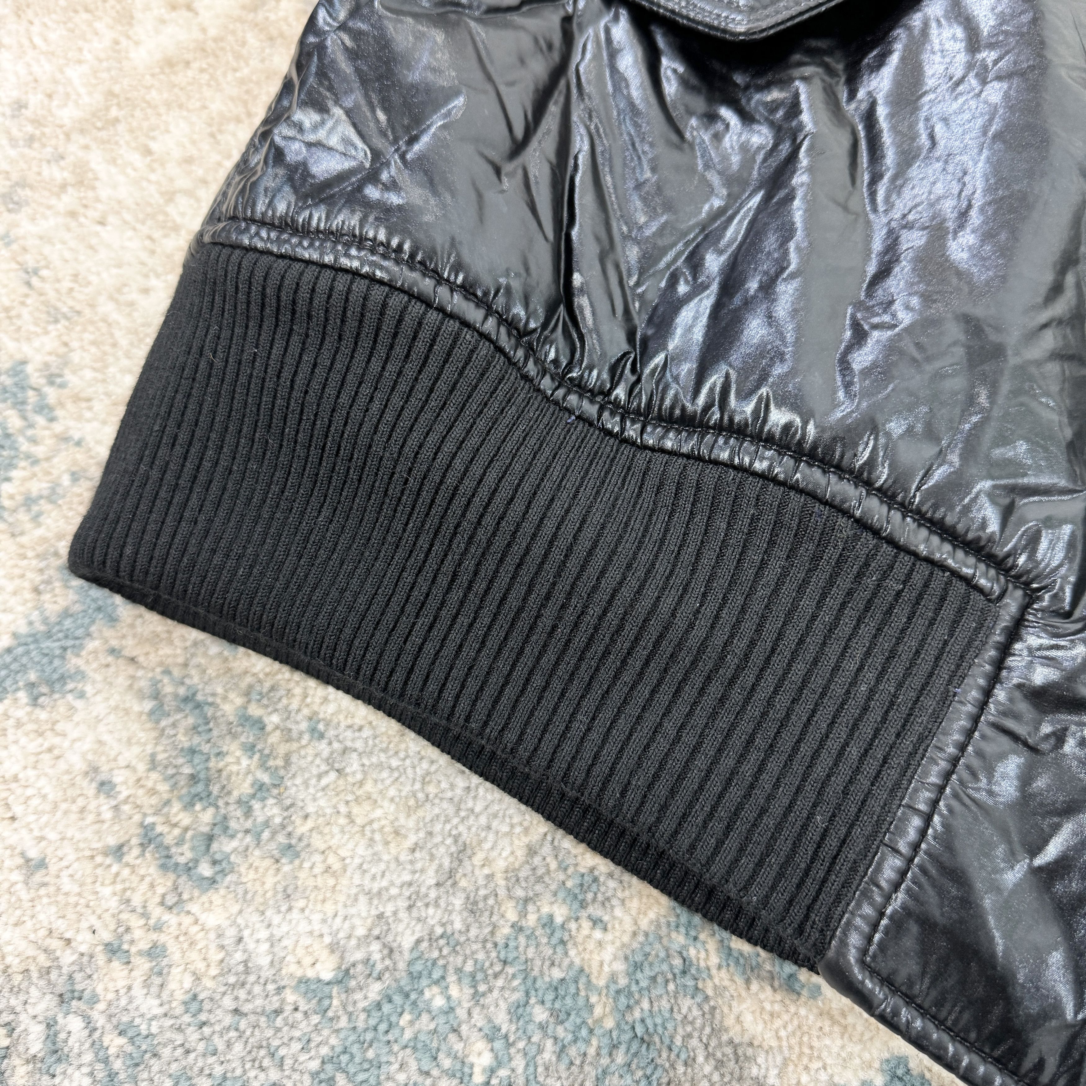 Dries Van Noten Dries Van Noten Vellow Crinkle Bomber Jacket Black RRP £1050 Size US S / EU 44-46 / 1 - 5 Thumbnail