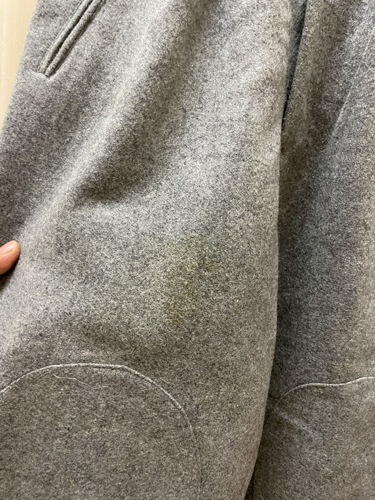 Comme des Garcons Vtg 90s CDG Women's Knee Patch Wool Pants Size 26" / US 2 / IT 38 - 5 Thumbnail
