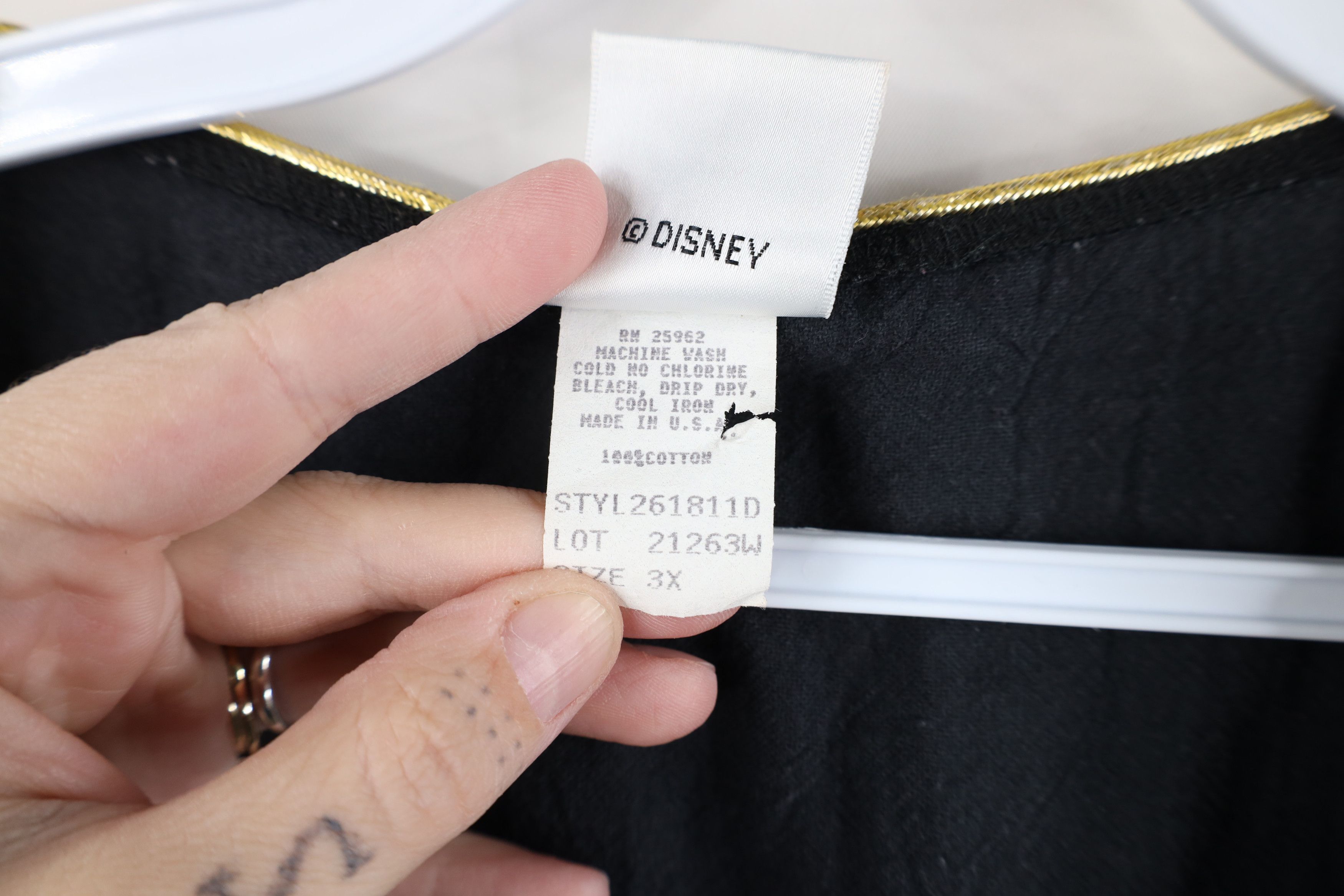 Disney Vintage 80s 90s Disney Dolman Sleeve Gauzy Buton Shirt Size 3XL / US 20-22 - 12 Thumbnail