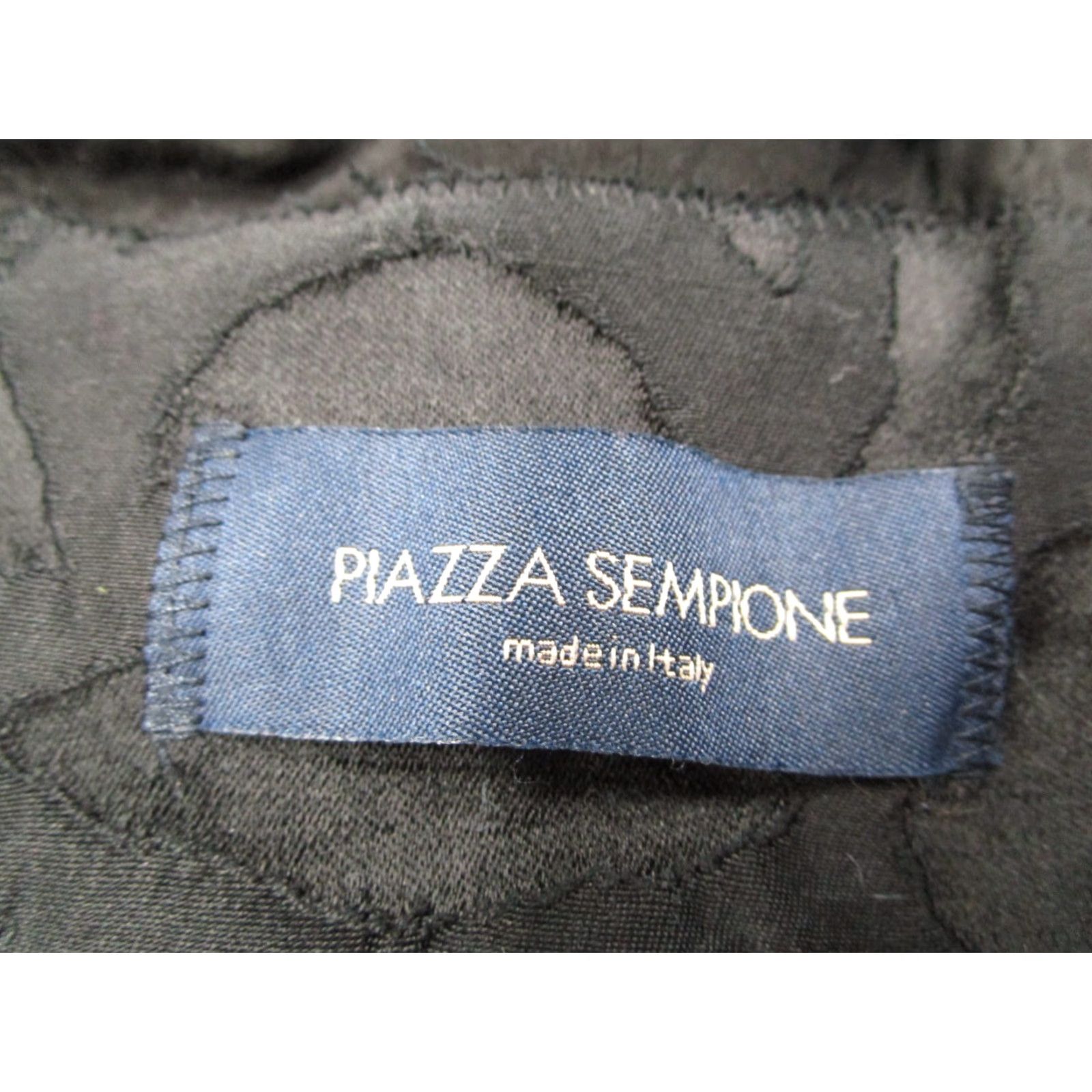 Piazza Sempione Piazza Sempione Women’s Blazer 38 IT Black Silk Blend Textured Snap Front Classic Size XS / US 0-2 / IT 36-38 - 3 Thumbnail