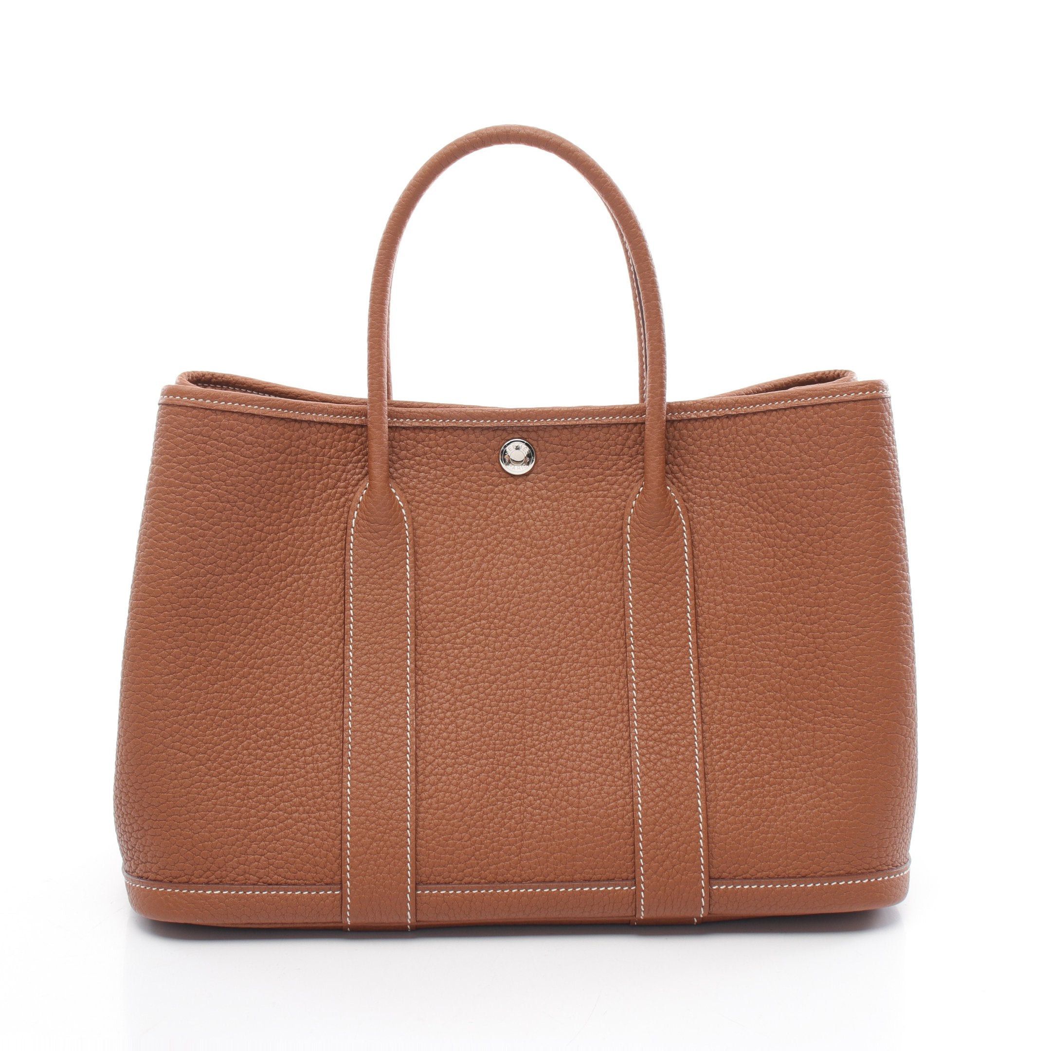 Hermes Hermes Garden Party Tpm Gold Handbag Tote Bag Negonda Leather Brown Silver Hardware D Stamp Size ONE SIZE - 1 Thumbnail