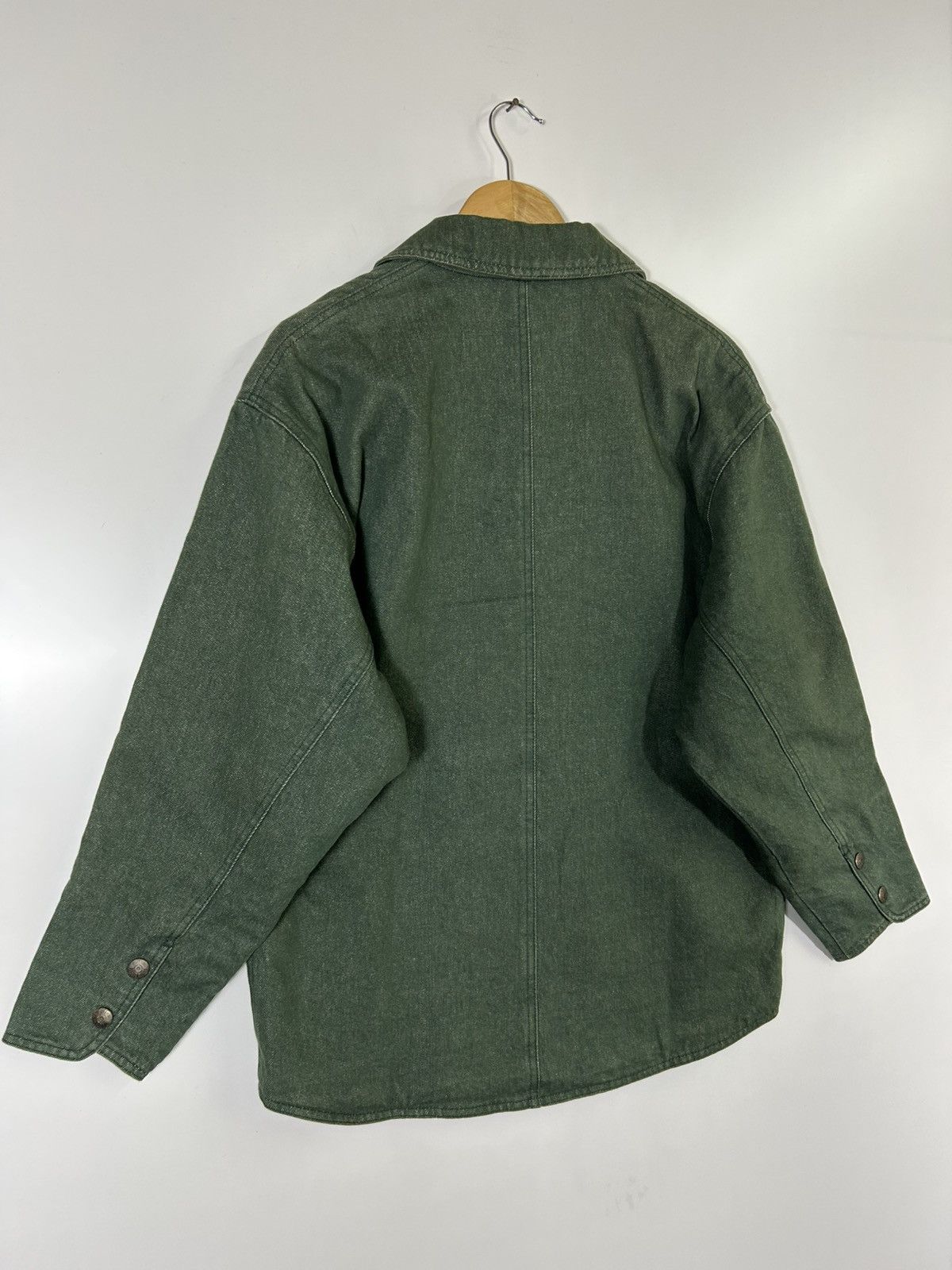Fendi Vtg FENDI Green Denim Blazer Jacket — 70s Workwear Style Size US M / EU 48-50 / 2 - 14 Thumbnail