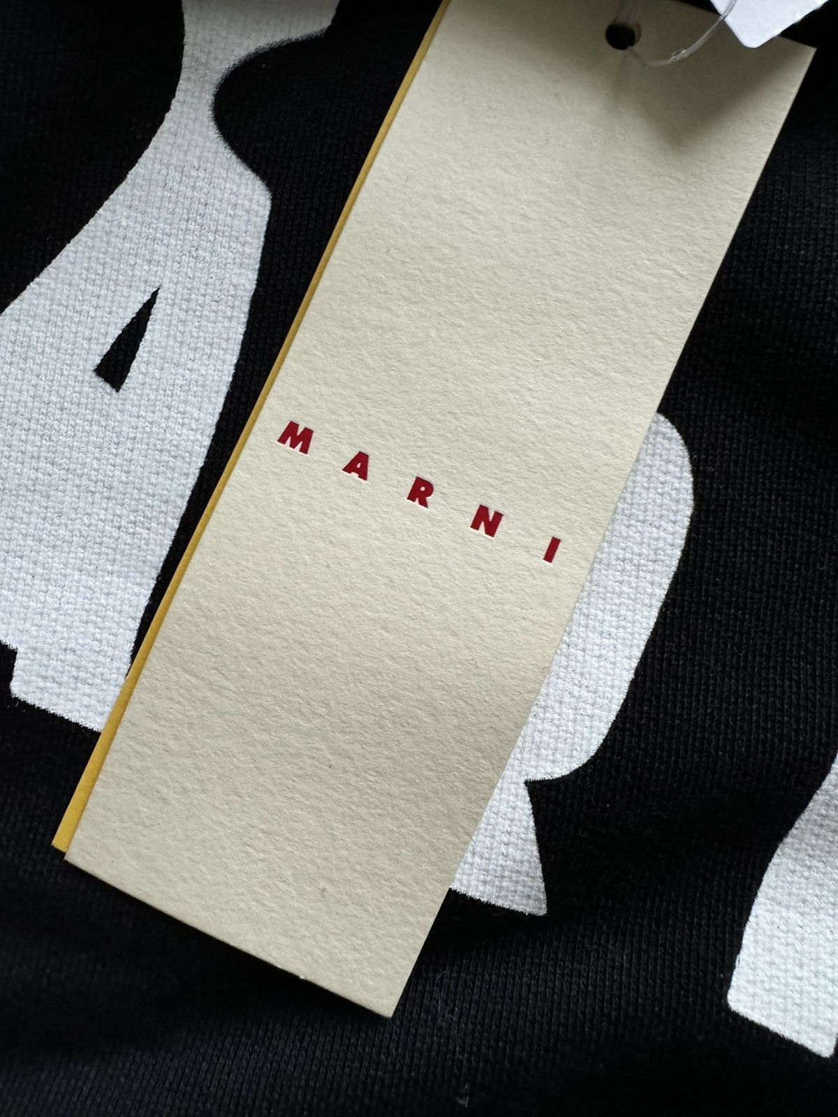Marni NEW | BLACK OVERSIZE LOGO HOODIE SIZE 50 Size US M / EU 48-50 / 2 - 4 Thumbnail