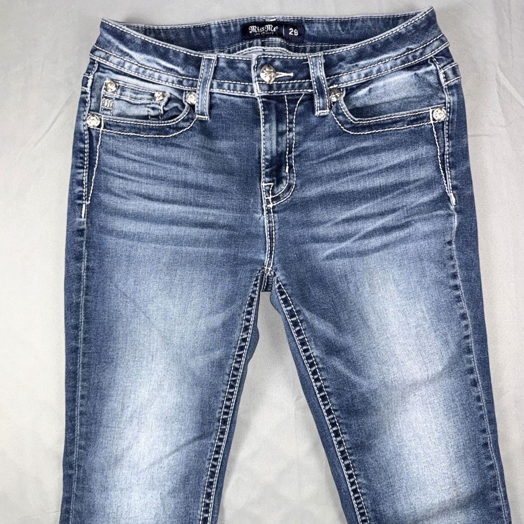 Miss Me Miss Me Womens Bootcut Jeans - 29 Size - Denim - Blue Size 29" - 6 Thumbnail