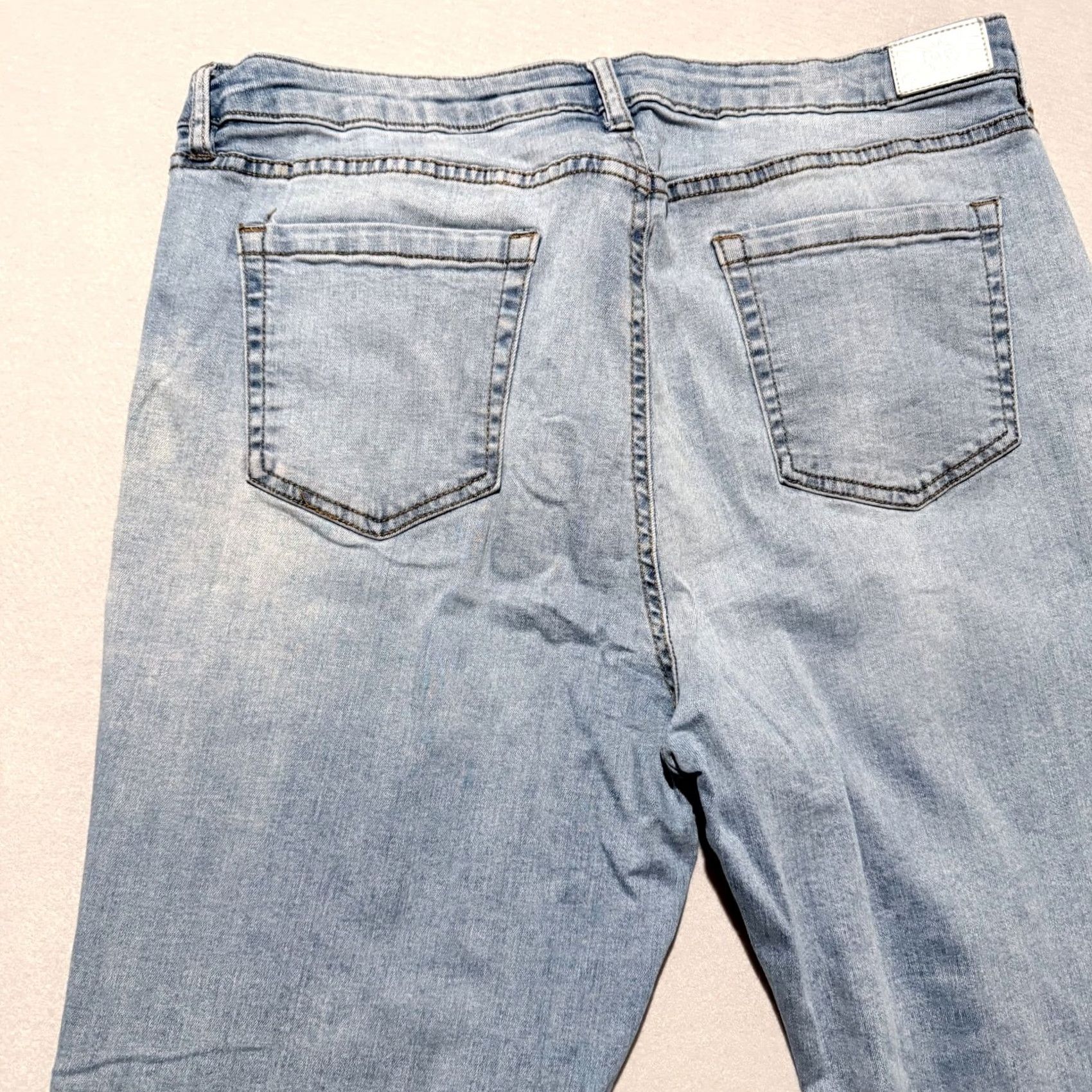 Anne Klein Anne Klein Jeans Women's Blue Denim Light Wash High-Rise 16 Jeans Size 38" / US 16 / IT 52 - 7 Thumbnail
