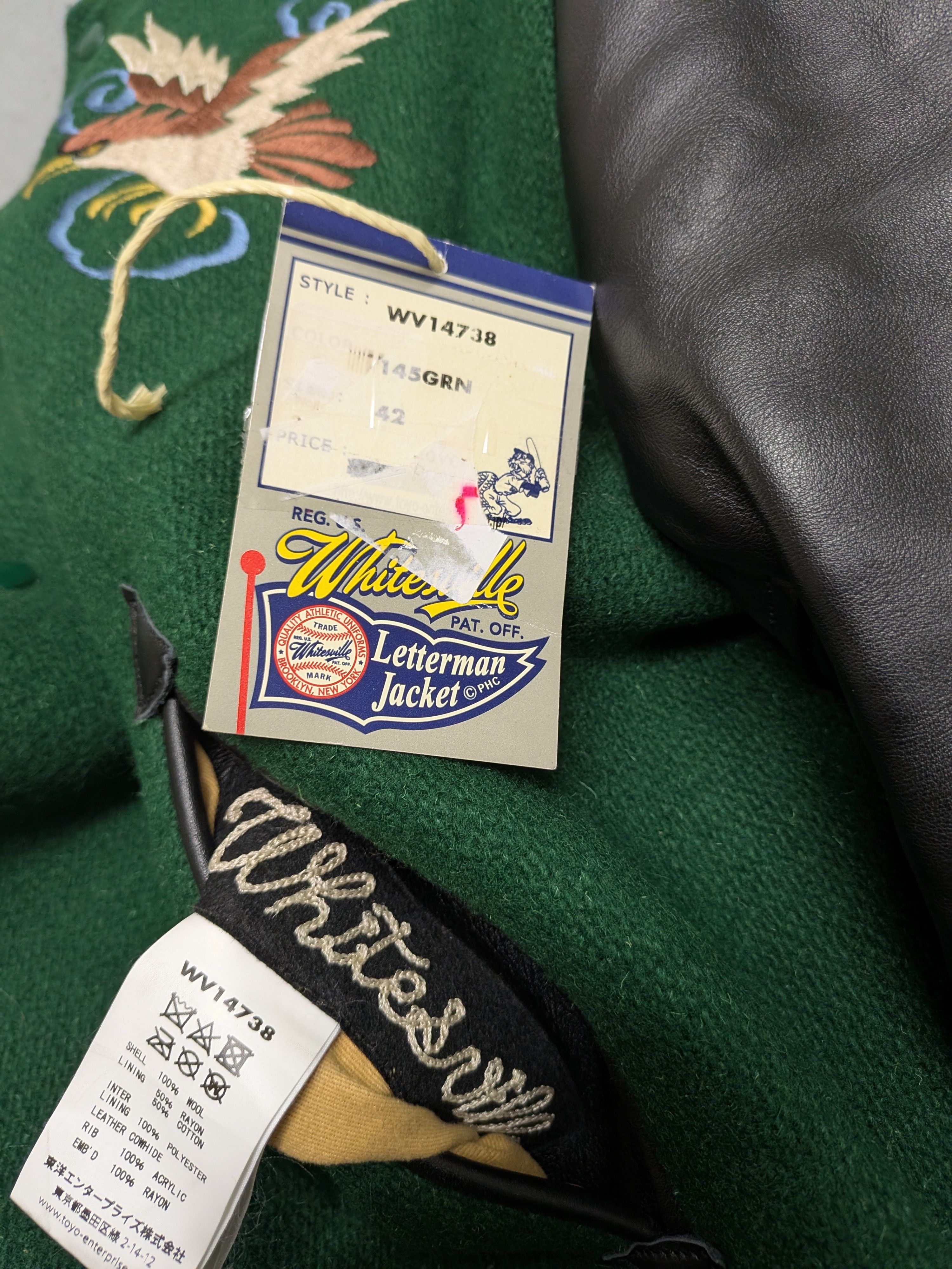 Sugar Cane × Whitesville Melton Wool Chevy Lover Varsity Jacket Size US L / EU 52-54 / 3 - 9 Thumbnail