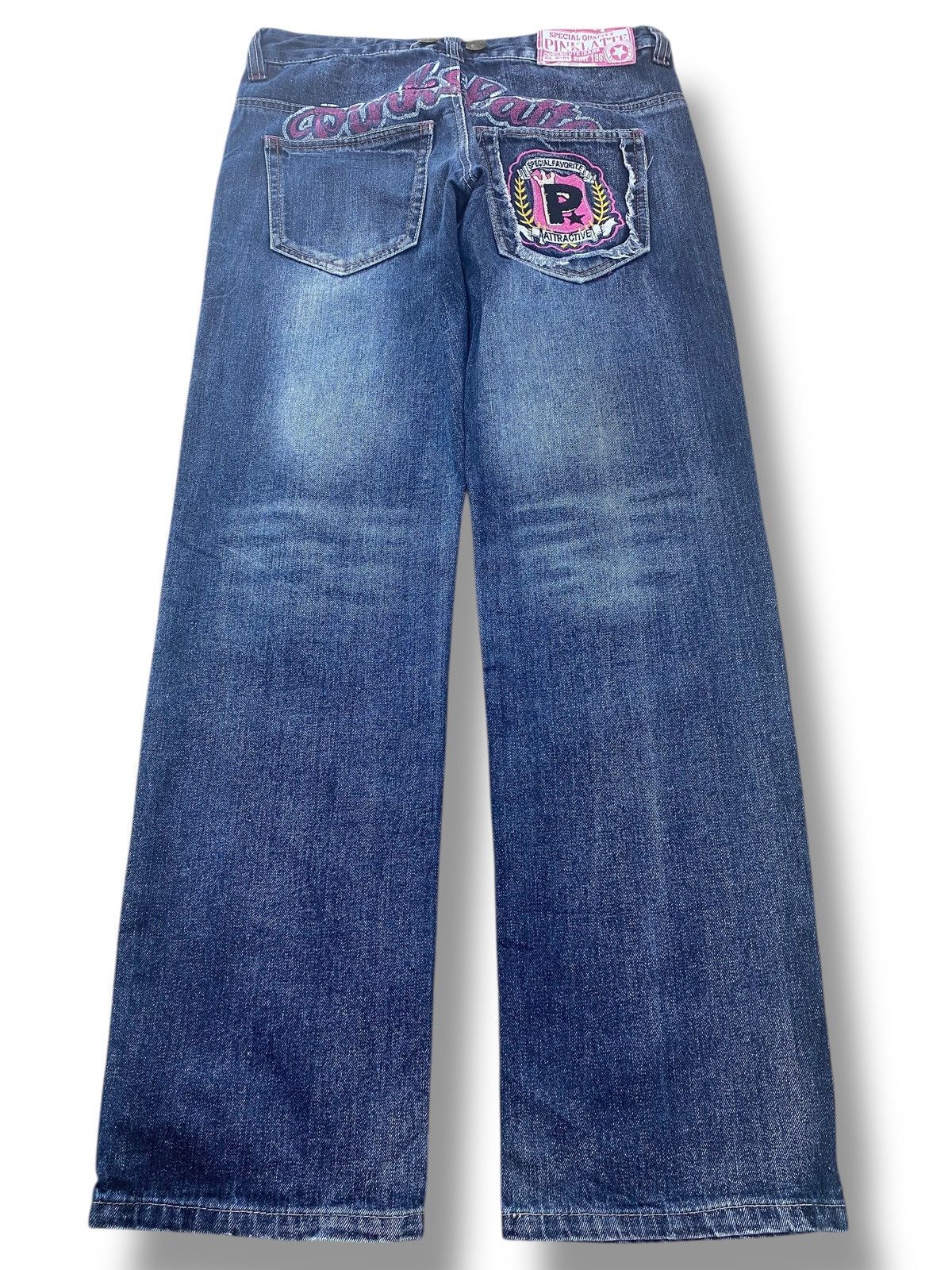 Japanese Brand Japanese Brand Blue Wash Patch Work Straight Leg Style Jeans Size US 30 / EU 46 - 3 Thumbnail