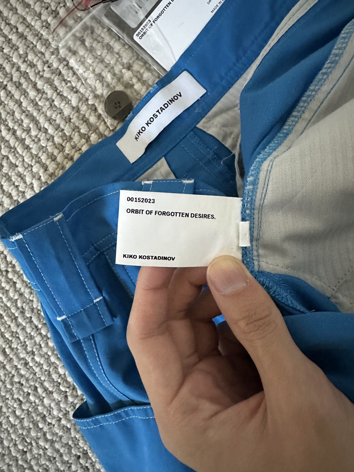 Kiko kostadinov aw23 meno trousers blue