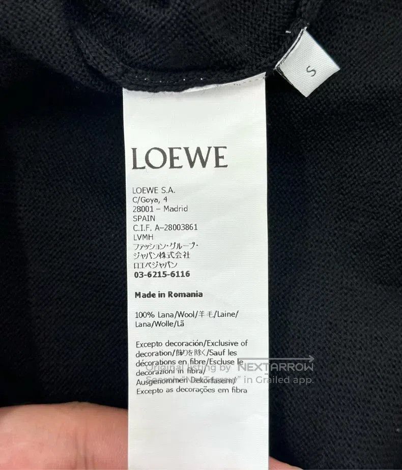 Loewe Loewe Black Logo Knit Cardigan Jacket Size S / US 4 / IT 40 - 6 Thumbnail