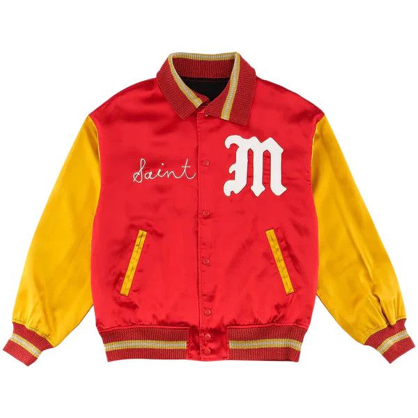 Saint Michael o1mle0326 Saint Varsity Jacket in Red Size US S / EU 44-46 / 1 - 1 Preview