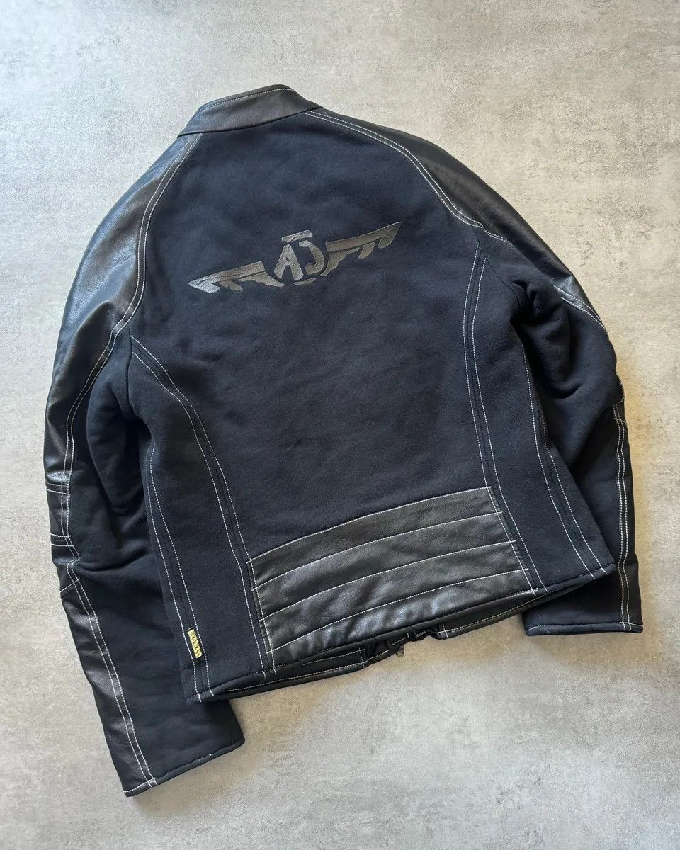 Armani 2000s Armani Black Hybrid Relaxed Cozy Leather Jacket Size US L / EU 52-54 / 3 - 5 Thumbnail