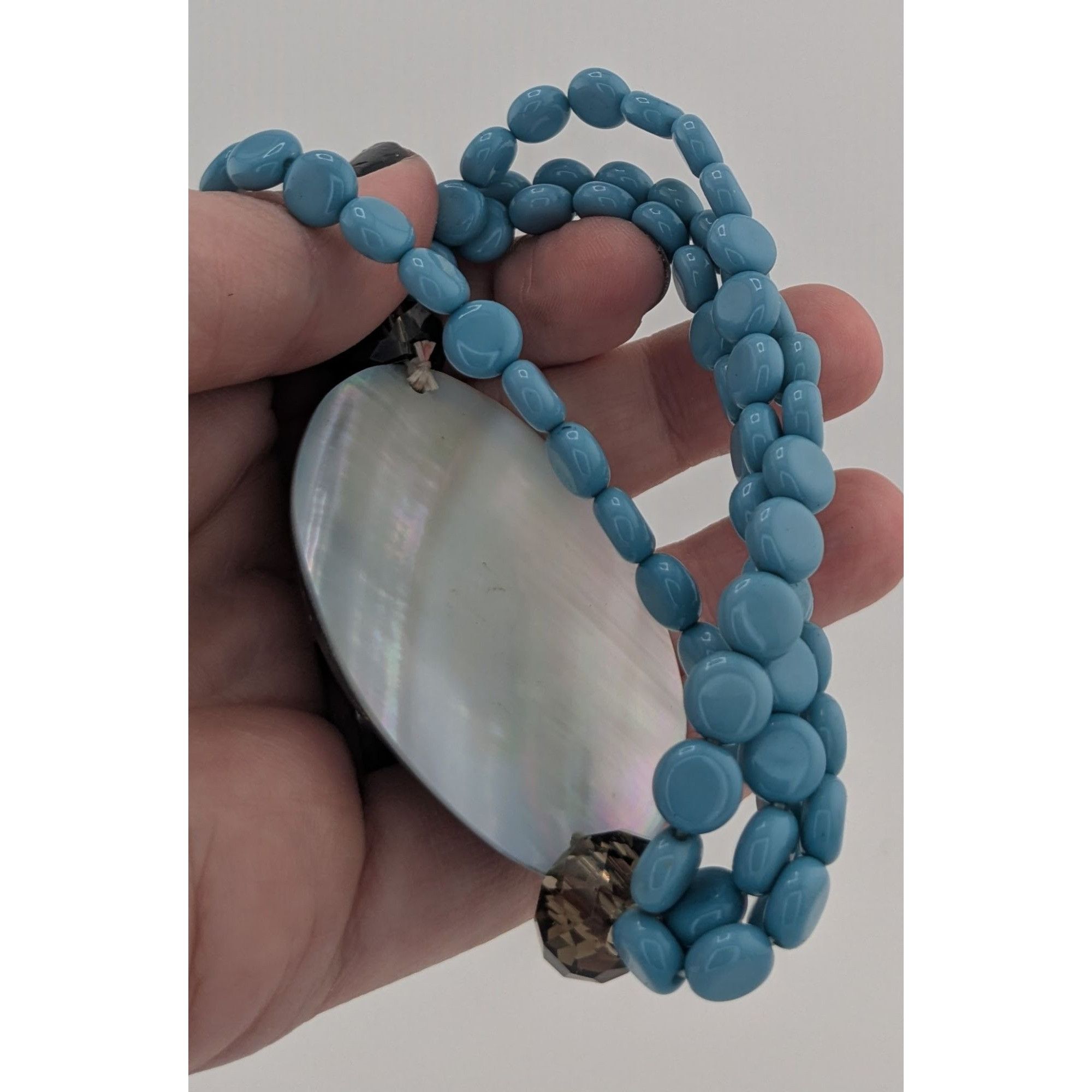 Other Mermaidcore Vintage Abalone Shell Bracelet With Aqua Beads S Size ONE SIZE - 10 Thumbnail