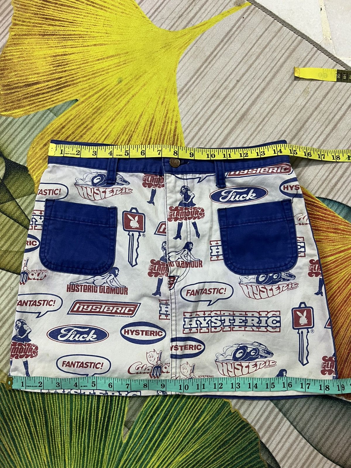 Hysteric Glamour × Japanese Brand 💥 RARE VINTAGE HYSTERIC GLAMOUR FULL PRINT SKRIT W29 Size 29" - 12 Thumbnail