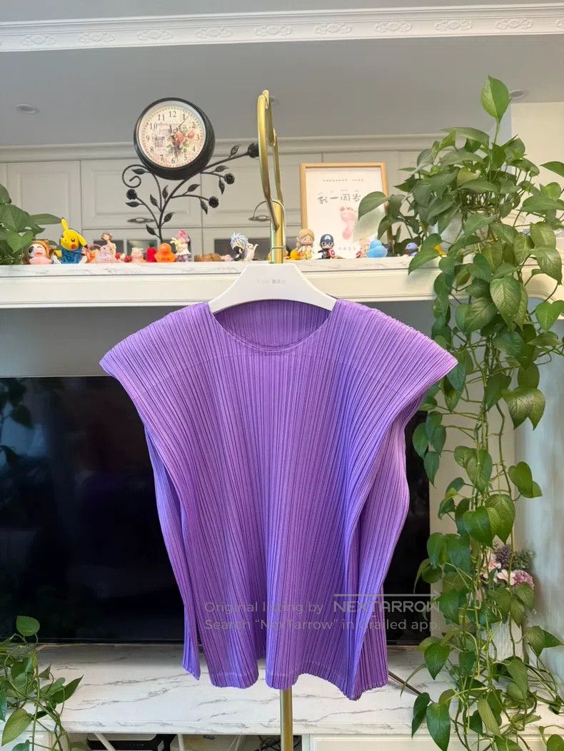 Issey Miyake Issey Miyake size:one size Purple Long Sleeve Size XXS / US 00 / IT 34 - 2 Thumbnail